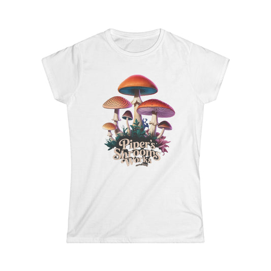 🍄 Piper’s Shroom Works Women's Tee – "Glow Grove Edition" 🍄