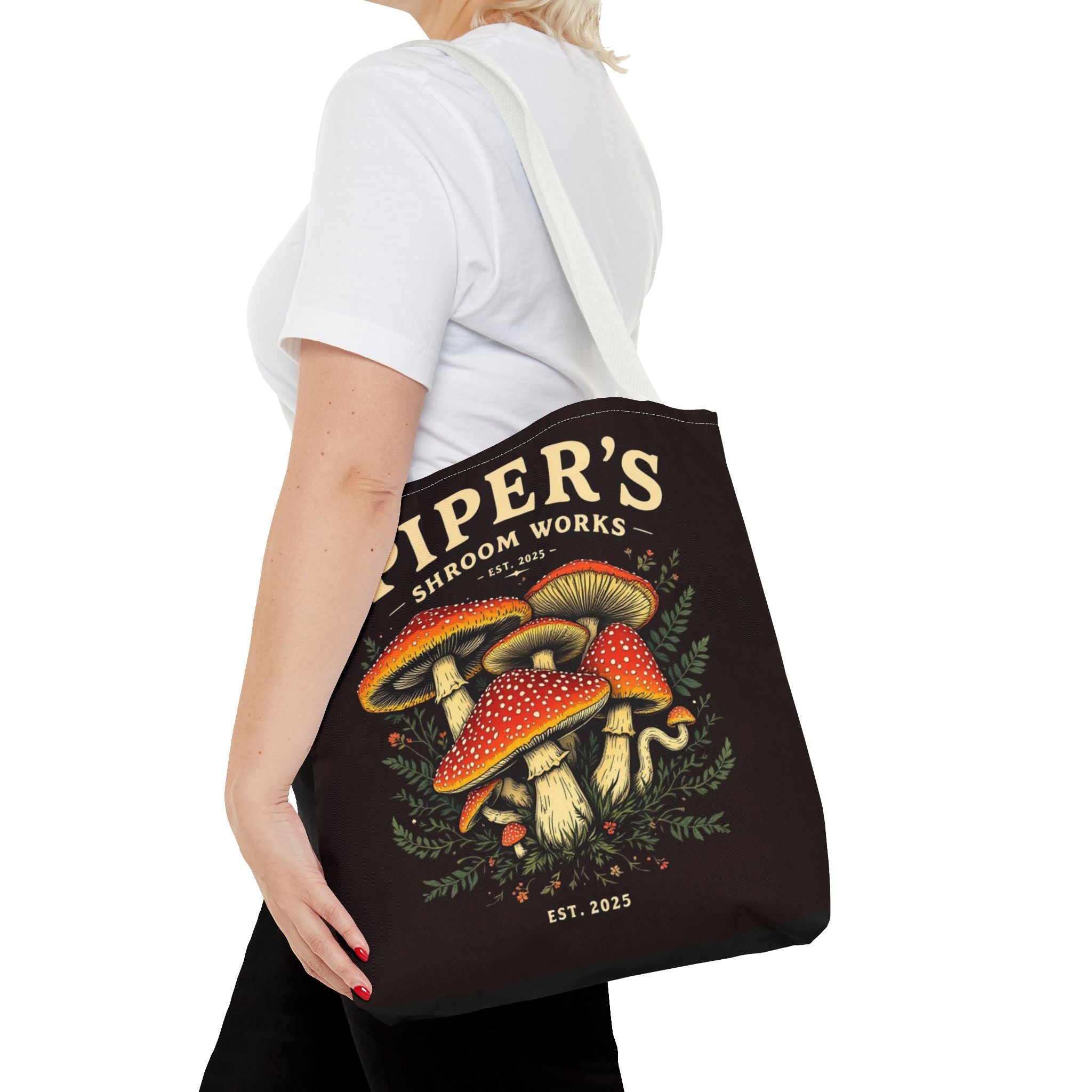 🍄 Piper’s Shroom Works Tote – Where Style Meets the Wild 🌿