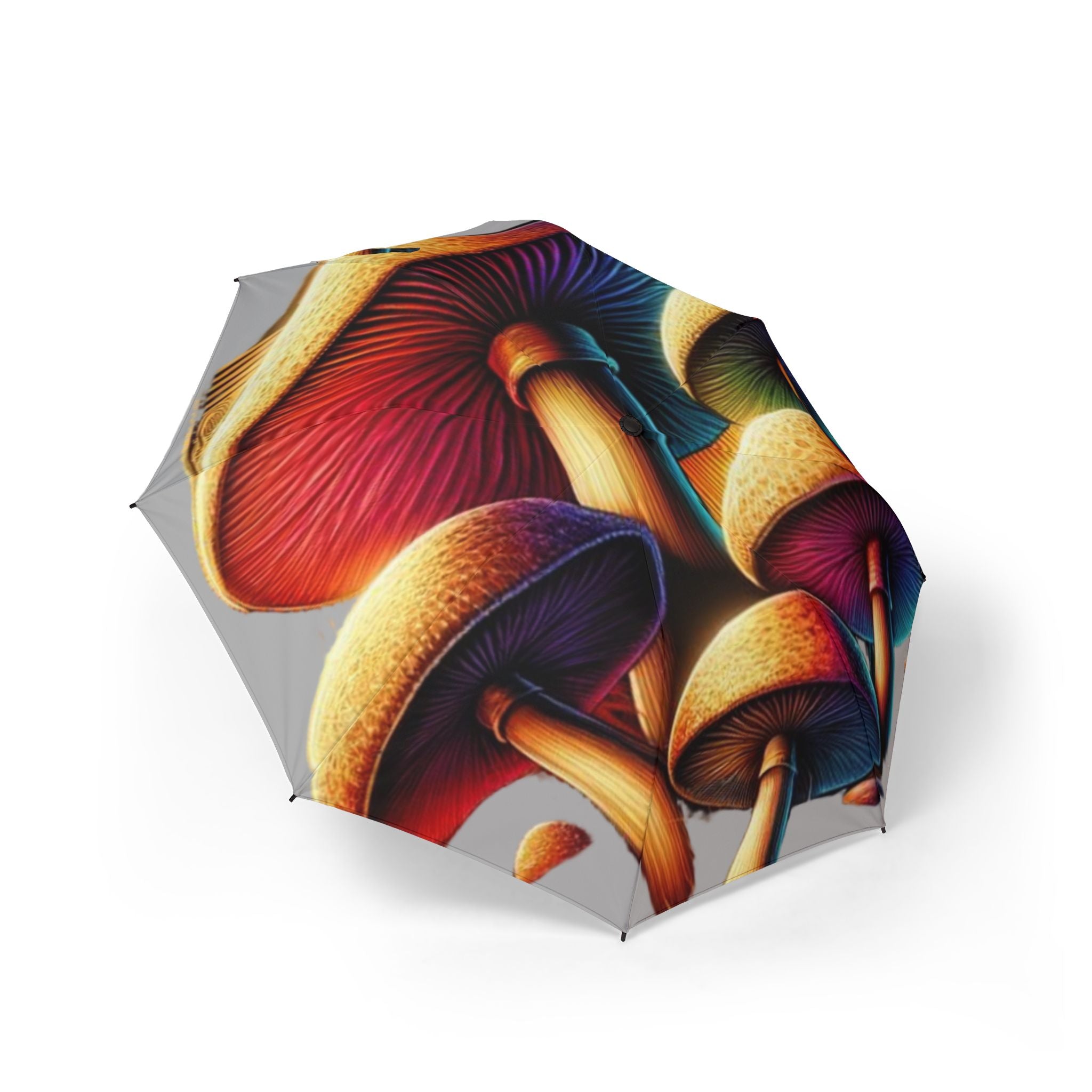 🌈 Prismatic Mushroom Umbrella – Where Rain Meets Radiance ☂️🍄