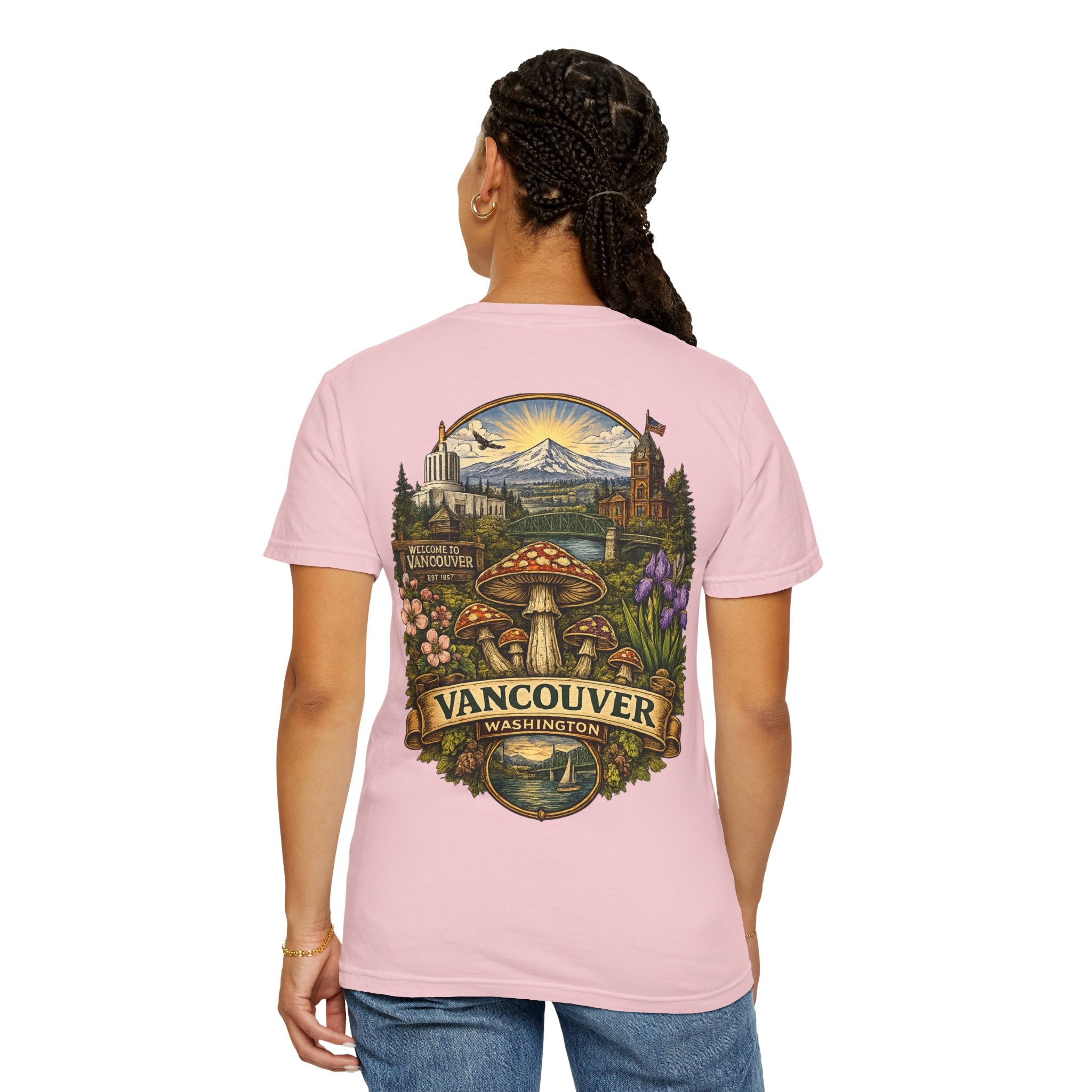 Lake Oswego Mushroom T-Shirt — Vintage Nature & Psychedelic Fungi Design