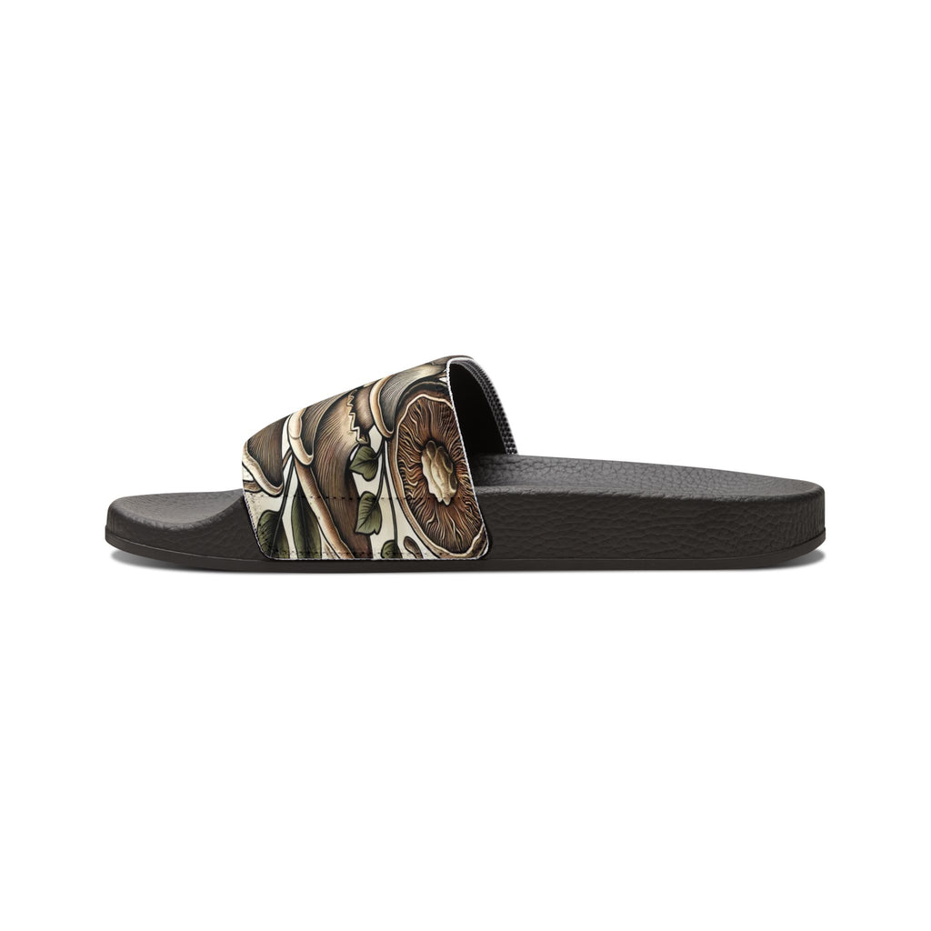 Mushroom Art Slide Sandals — Removable Strap Men's Slides
