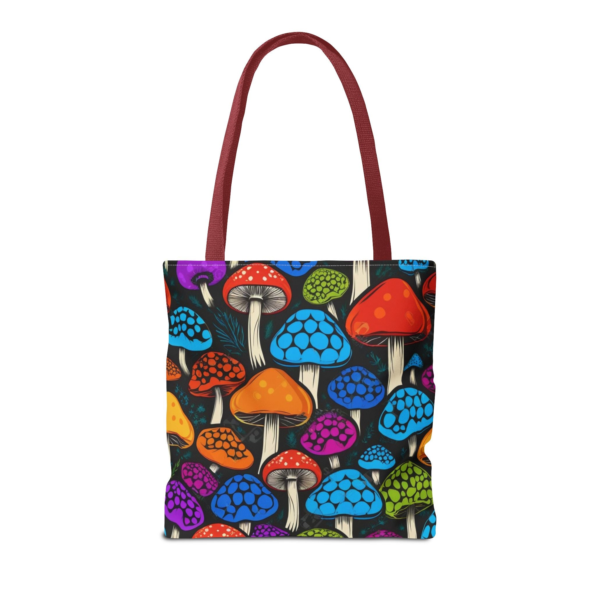 🌈 Color Pop Mushroom Tote – Carry Bold, Live Bright 🍄👜