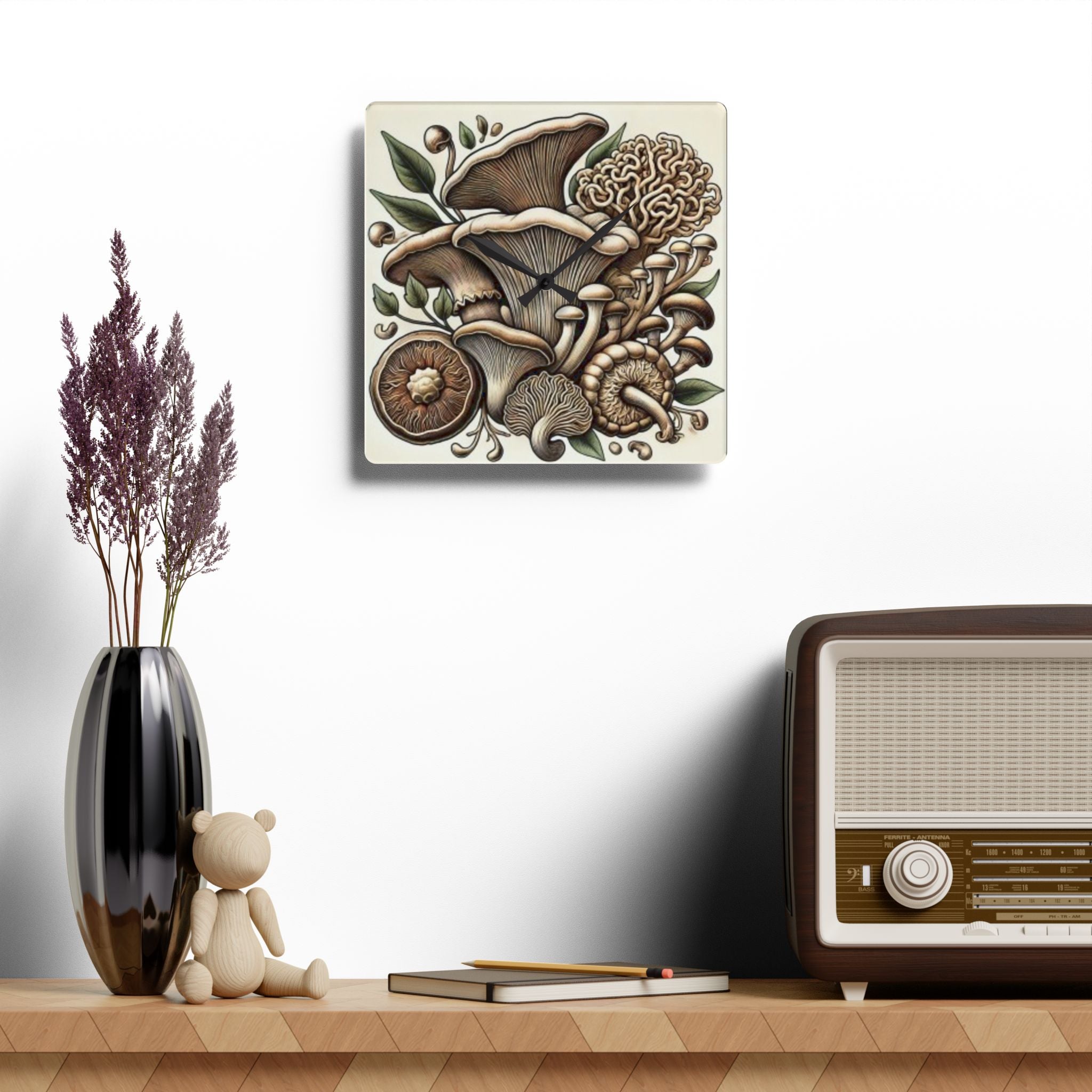 🕒 "Forest Time – Mushroom Harmony Clock" 🍄
