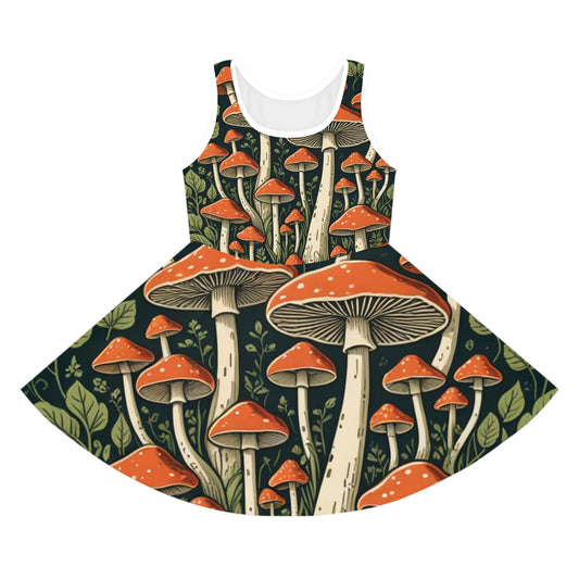 🍄 Forest Bloom Sleeveless Sundress 🌿