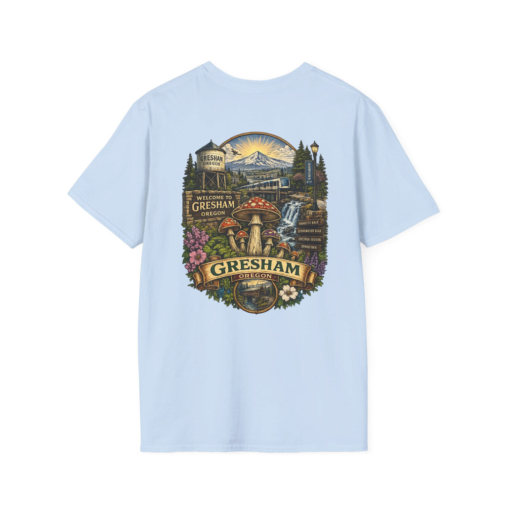 Psychedelic Mushroom Graphic T-Shirt — Red Amanita Illustration