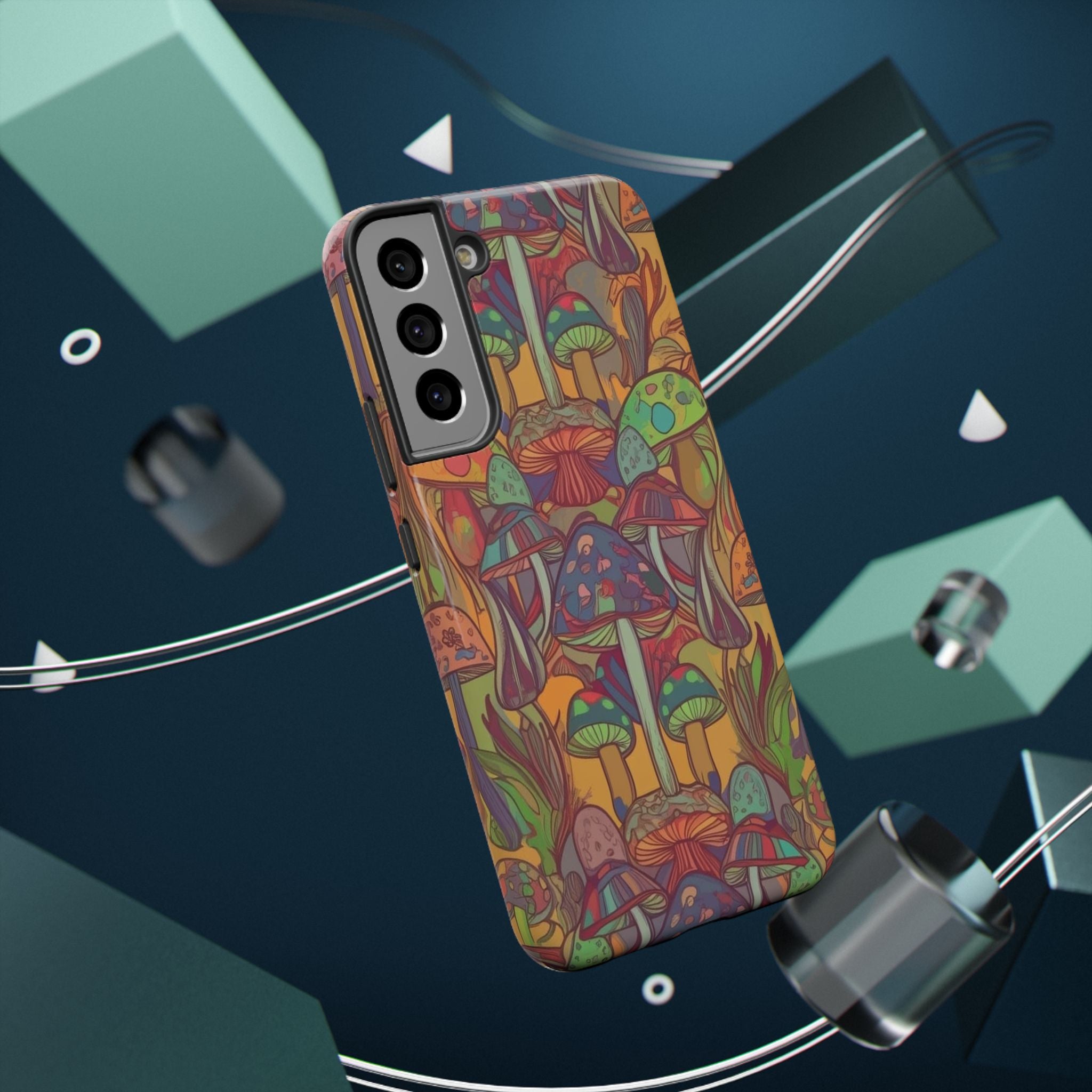 Mushroom Grove Impact-Resistant Case, Unique Phone Cover for Nature Lovers, Mushroom Art Gifts, Phone Accessories for Festivals, [...]