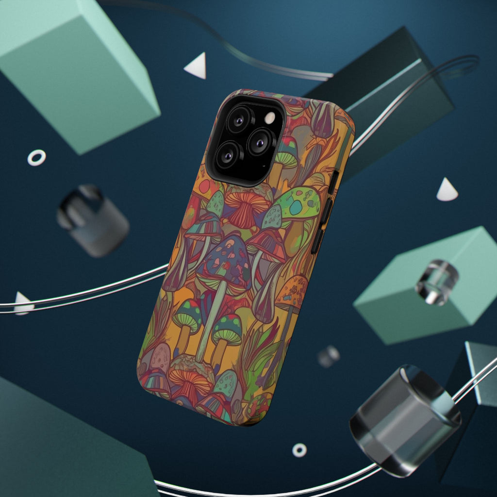 Mushroom Grove Impact-Resistant Case, Unique Phone Cover for Nature Lovers, Mushroom Art Gifts, Phone Accessories for Festivals, [...]
