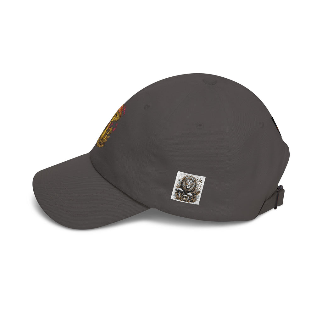 Mushroom Cluster Dad Cap — Psychedelic Nature Embroidered Baseball Hat