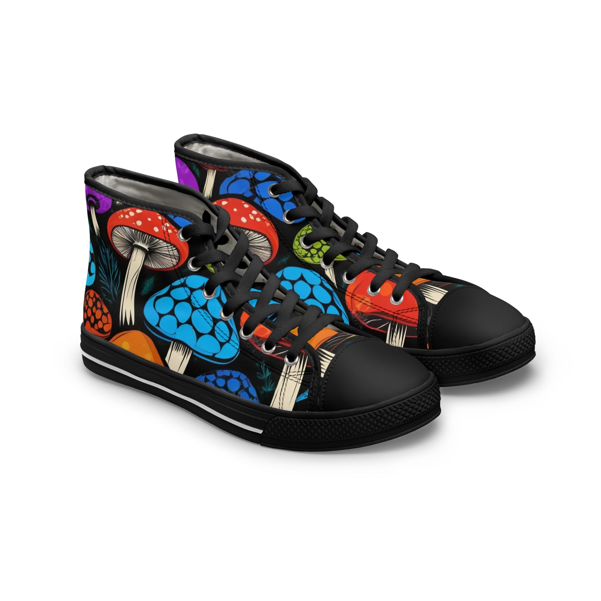 🎨 Psychedelic Forest High-Tops – Walk Into the Wild 🍄