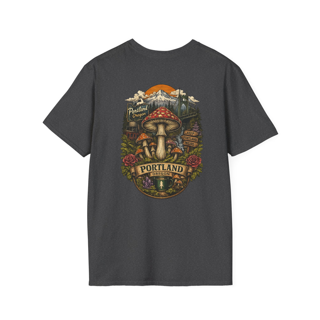 Mushroom Magic T-Shirt — Vintage Red Toadstool Illustration