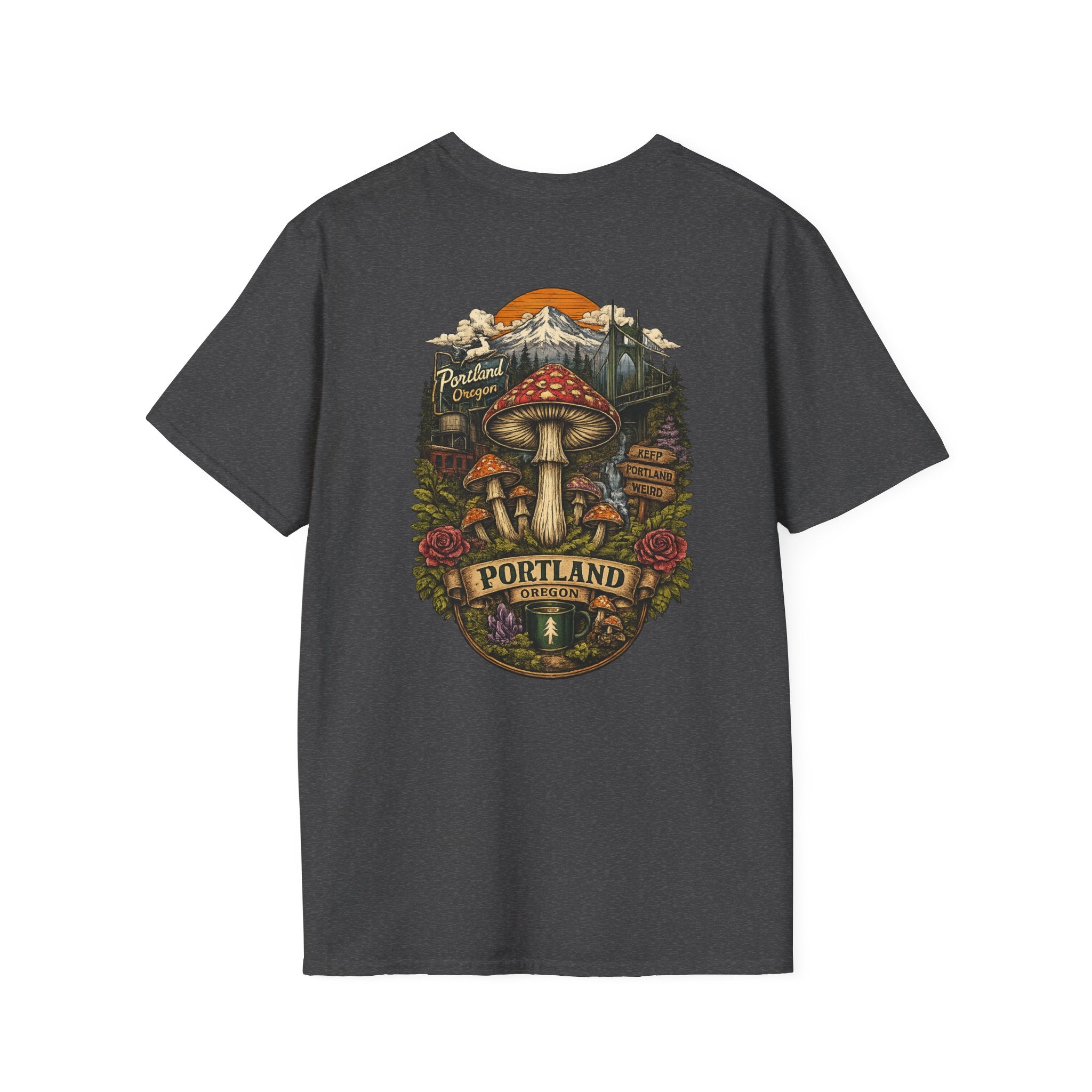 Mushroom Magic T-Shirt — Vintage Red Toadstool Illustration