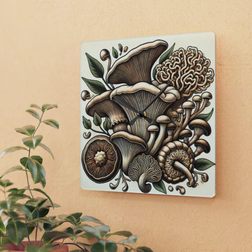 🕒 "Forest Time – Mushroom Harmony Clock" 🍄