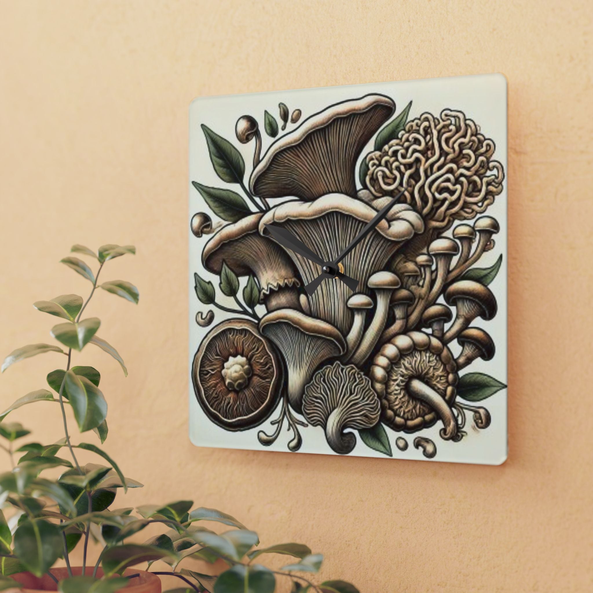 🕒 "Forest Time – Mushroom Harmony Clock" 🍄
