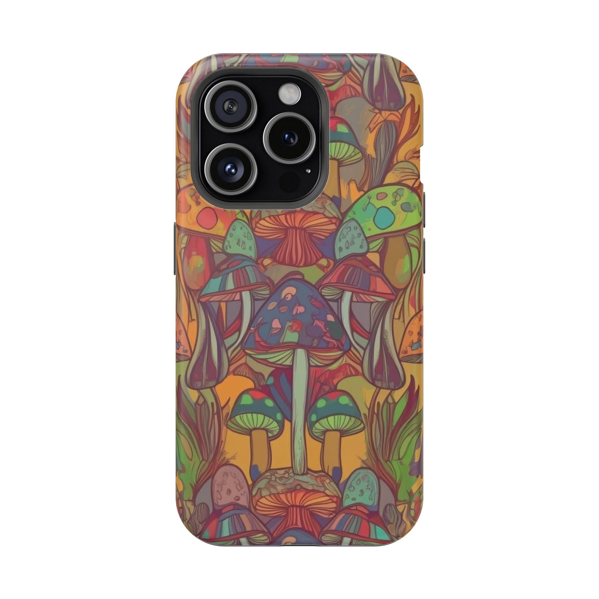 Mushroom Grove Impact-Resistant Case, Unique Phone Cover for Nature Lovers, Mushroom Art Gifts, Phone Accessories for Festivals, [...]