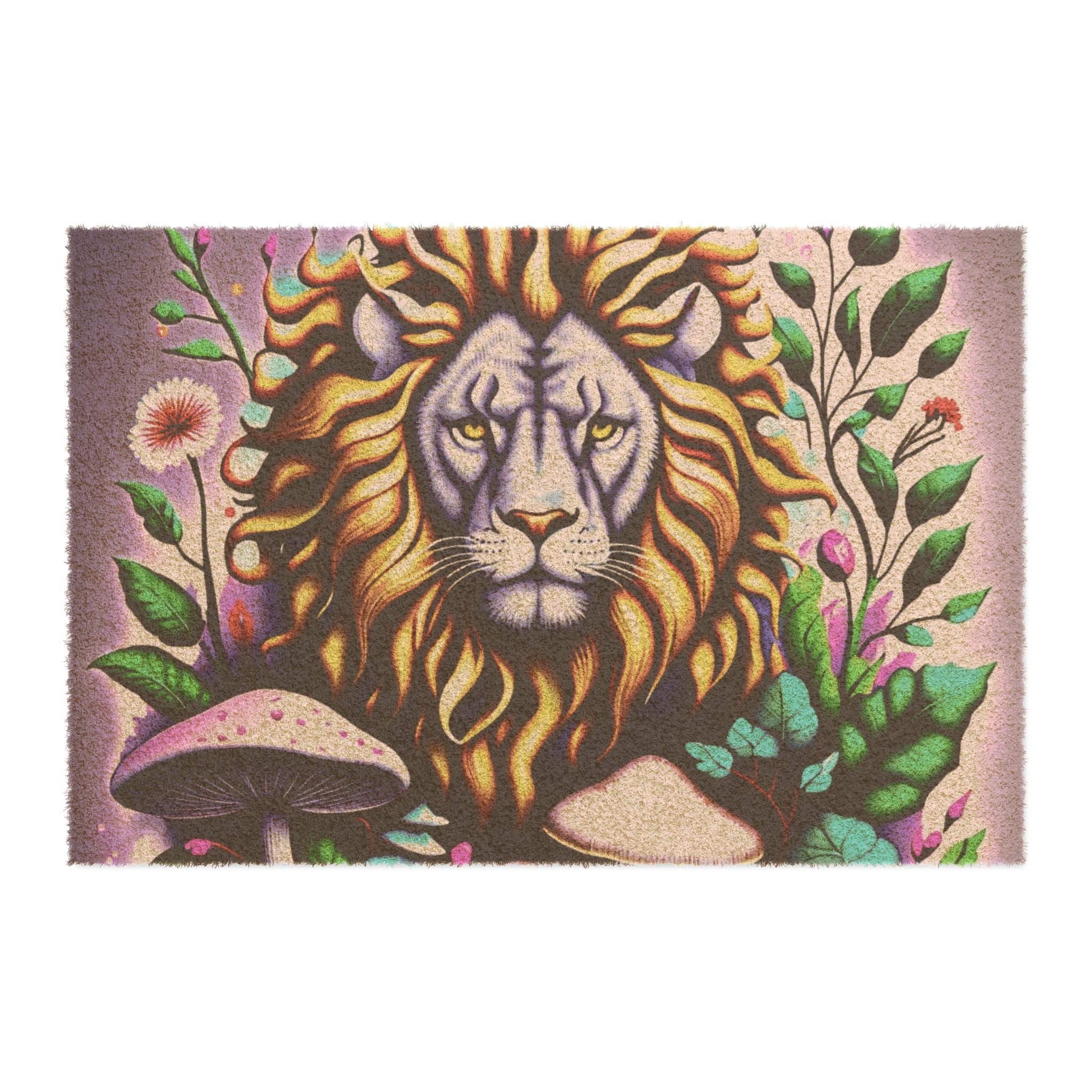 🦁🍄 “Forest Guardian Doormat” 🌿✨