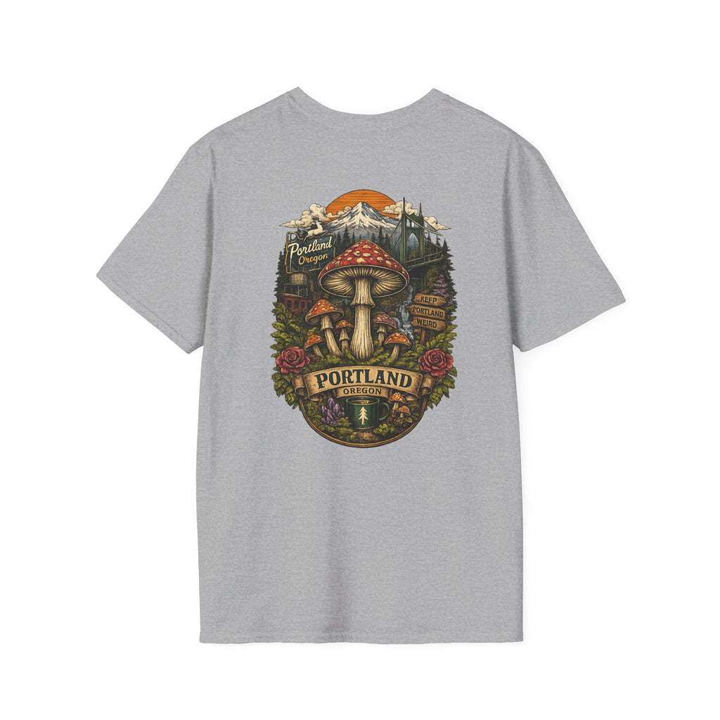 Mushroom Magic T-Shirt — Vintage Red Toadstool Illustration