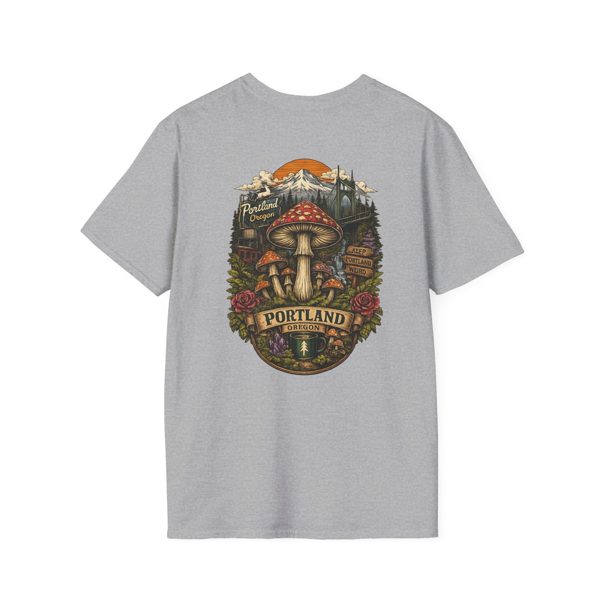 Mushroom Magic T-Shirt — Vintage Red Toadstool Illustration