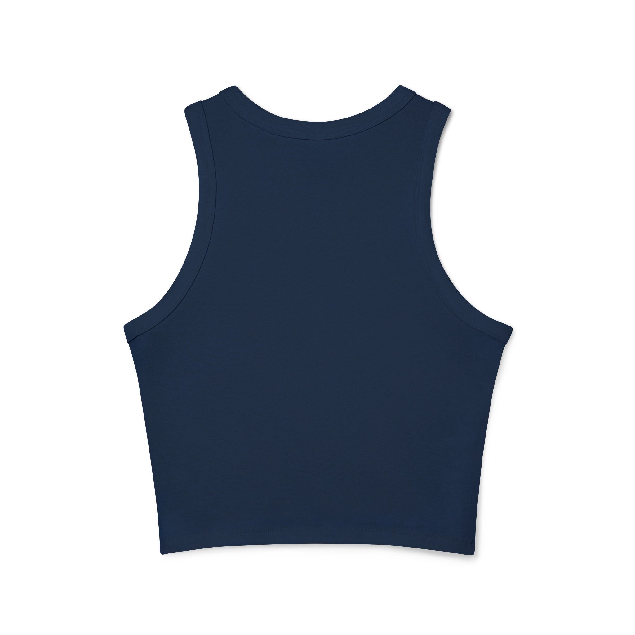 Tank Top: Portland Mushroom Graphic Tank — Women's Crop Racerback Tank Top