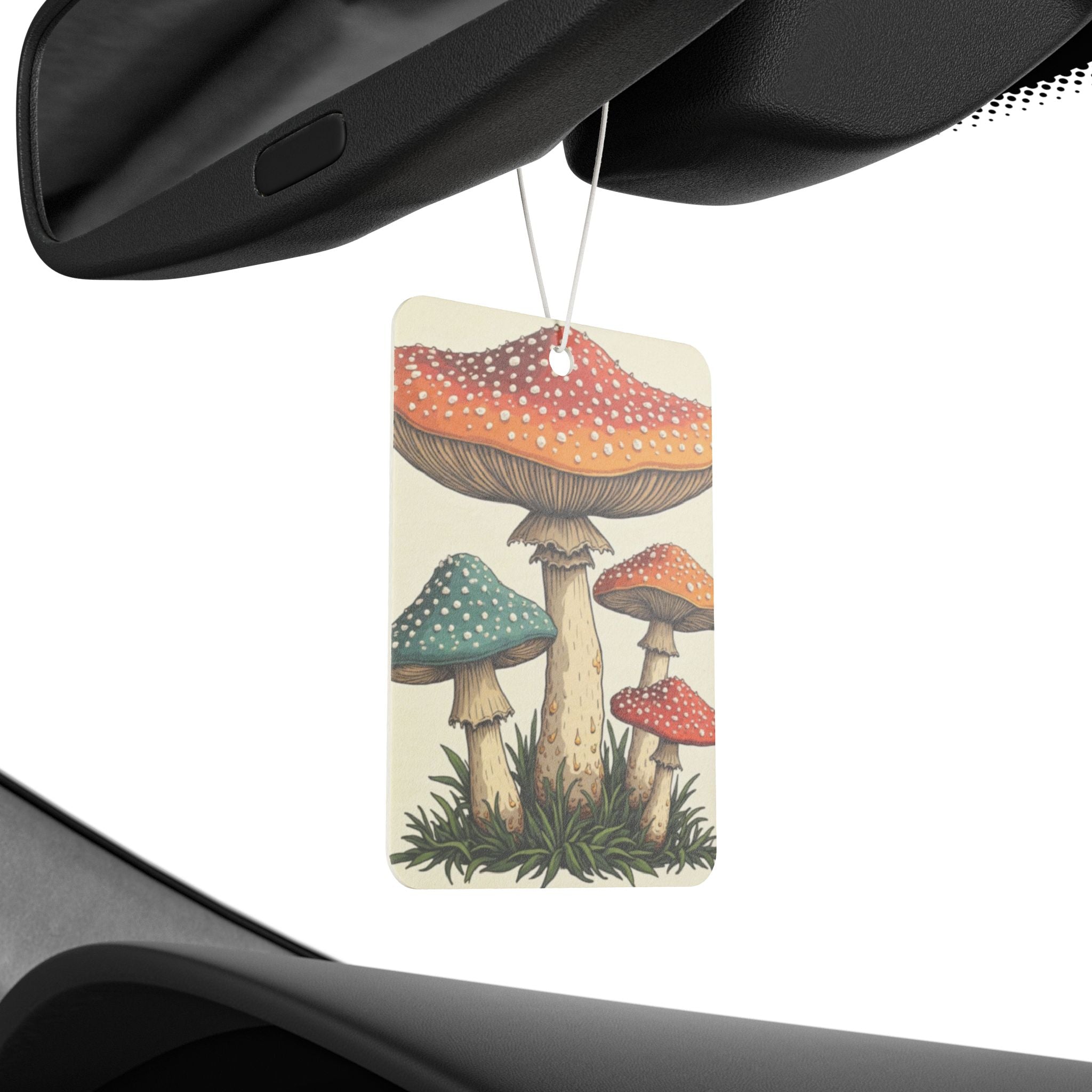🍄🌈 “Spore Squad” Air Freshener – Happy Fungi Family Edition 👨‍👩‍👧‍👦🌿