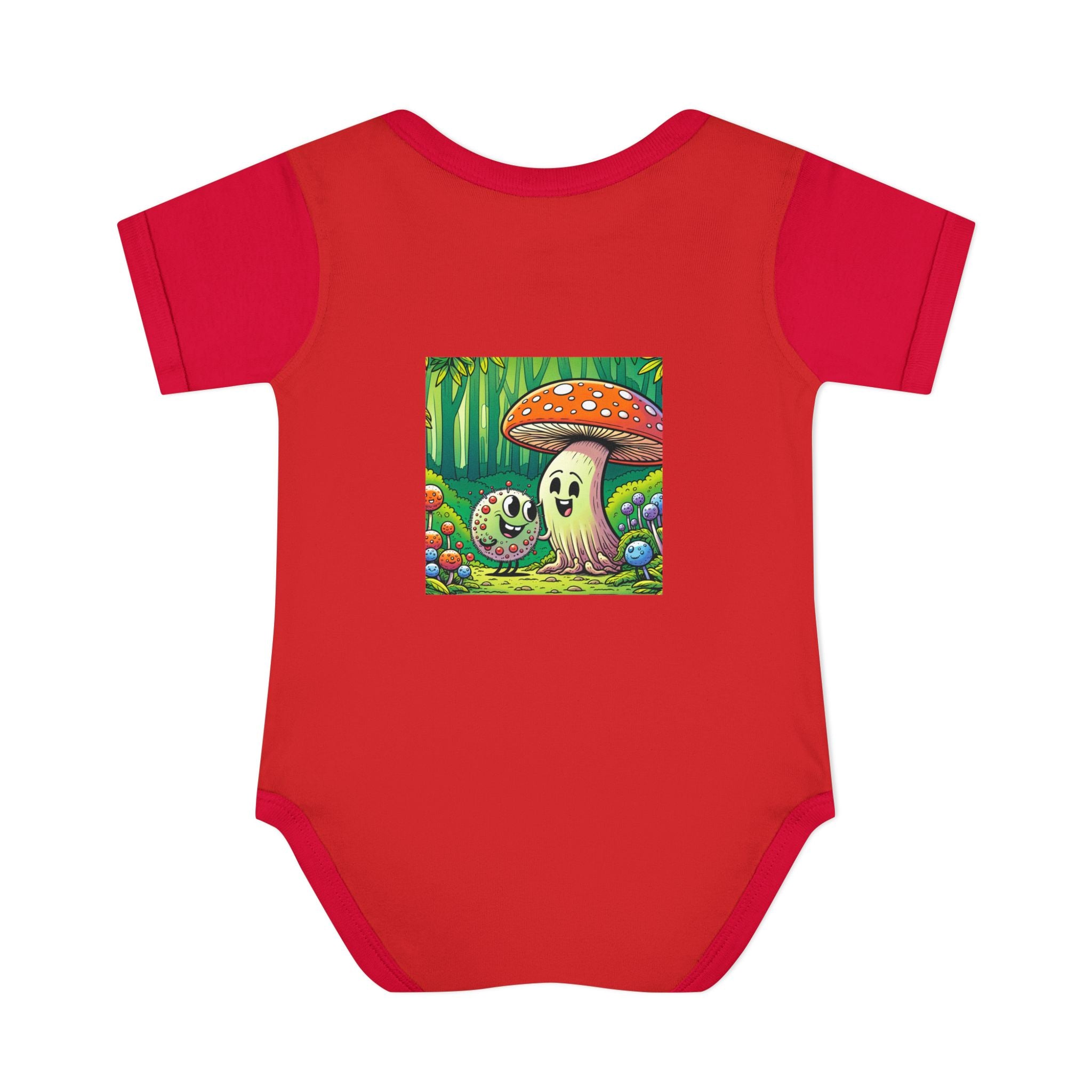 🍄👶 “Forest Friends” Baby Bodysuit One Piece