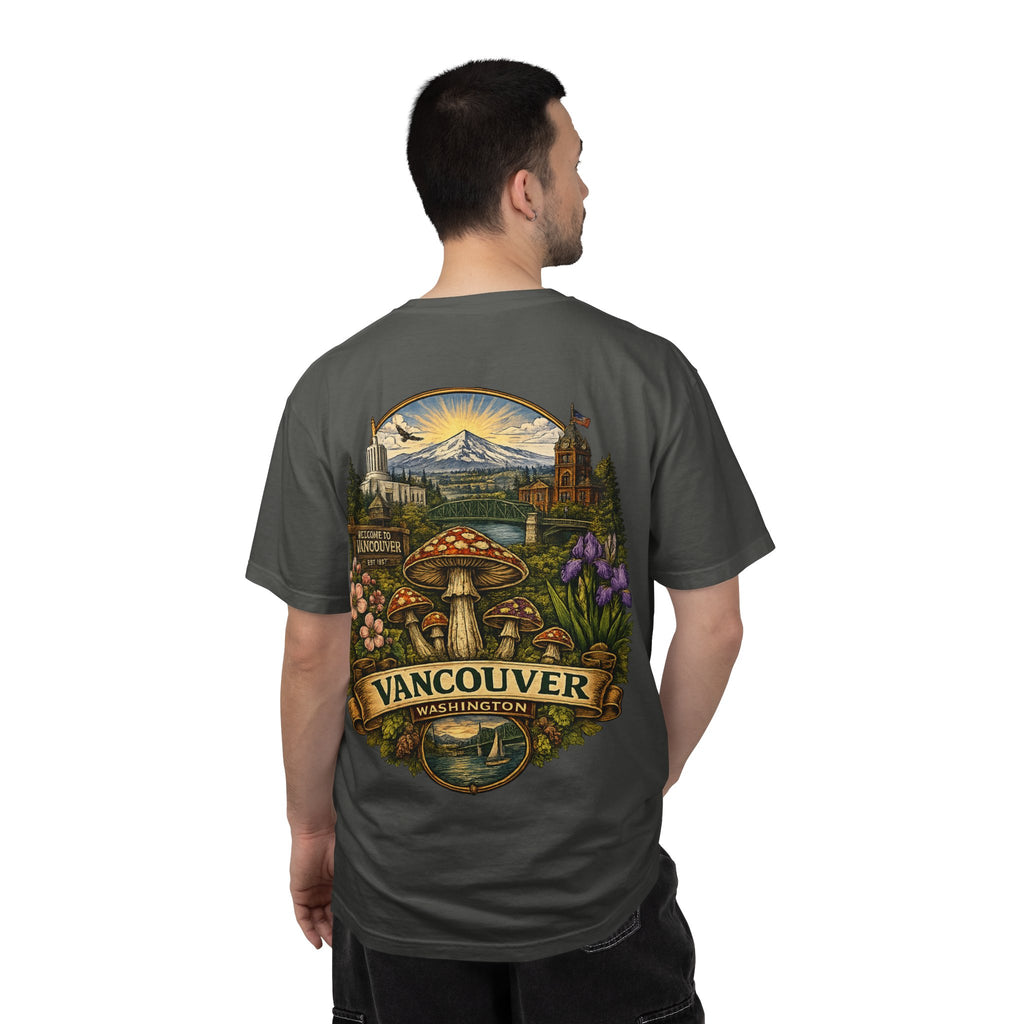 Lake Oswego Mushroom T-Shirt — Vintage Nature & Psychedelic Fungi Design