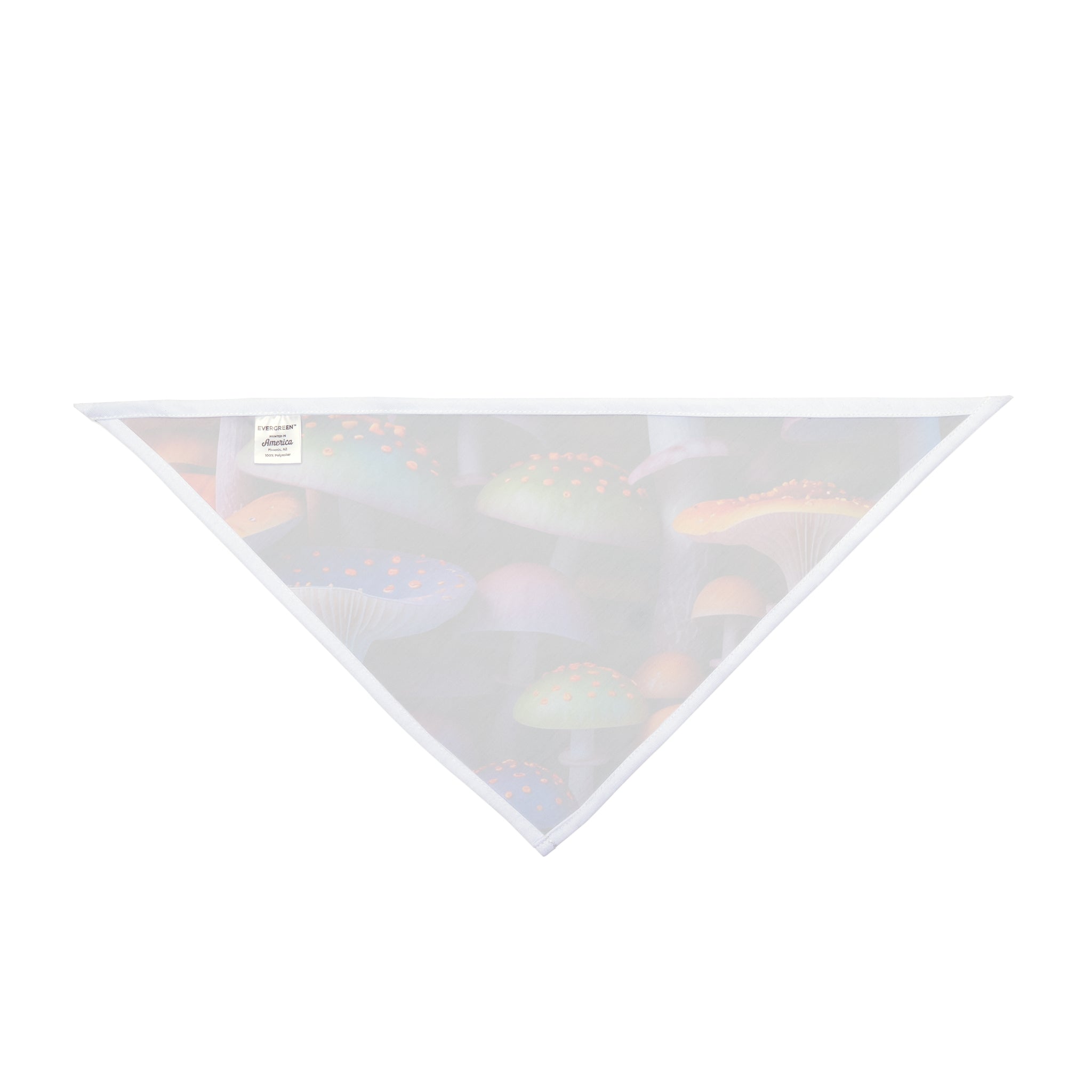 Pet Bandana: Mushroom Wonderland Pet Bandana — Colorful Psychedelic Mushroom Print for Dogs & Cats