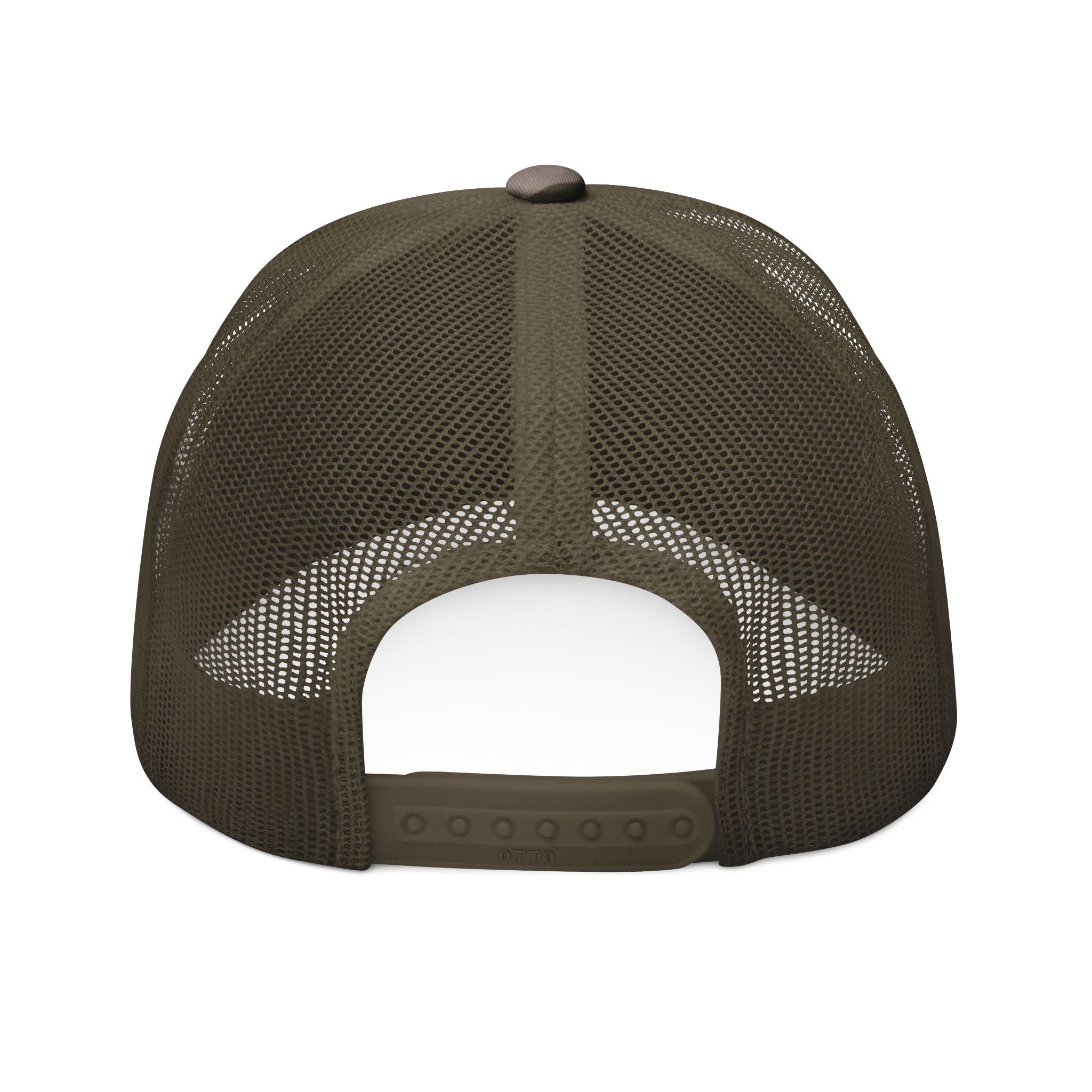 Embroidered Camo Trucker Hat — Outdoor Military Style Cap