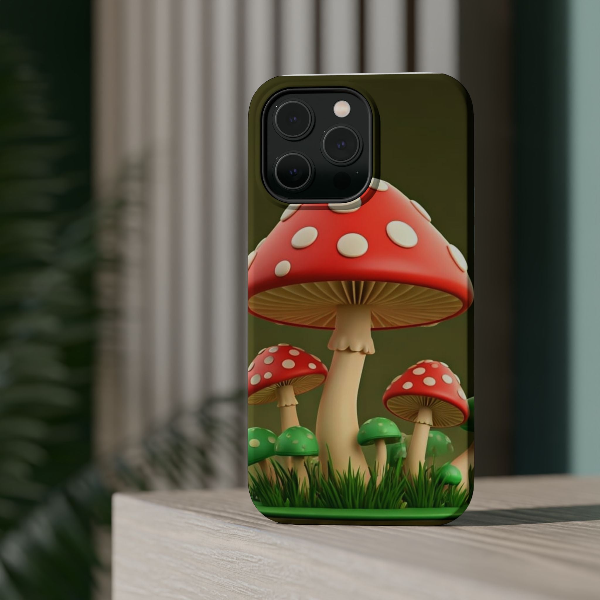 🍄🔥Golden Glow Mushroom Phone Case – Nature Meets Radiance" 🍄✨📱