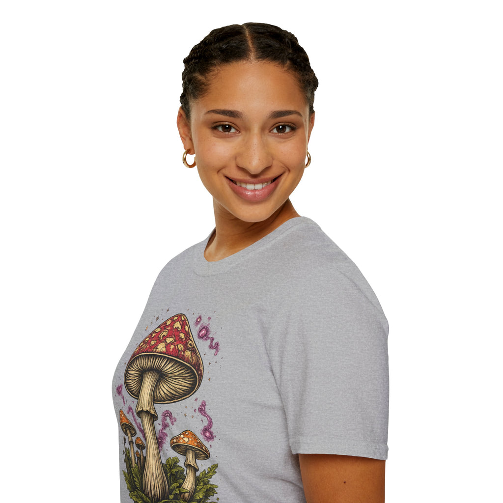 Mushroom Magic T-Shirt — Vintage Red Toadstool Illustration