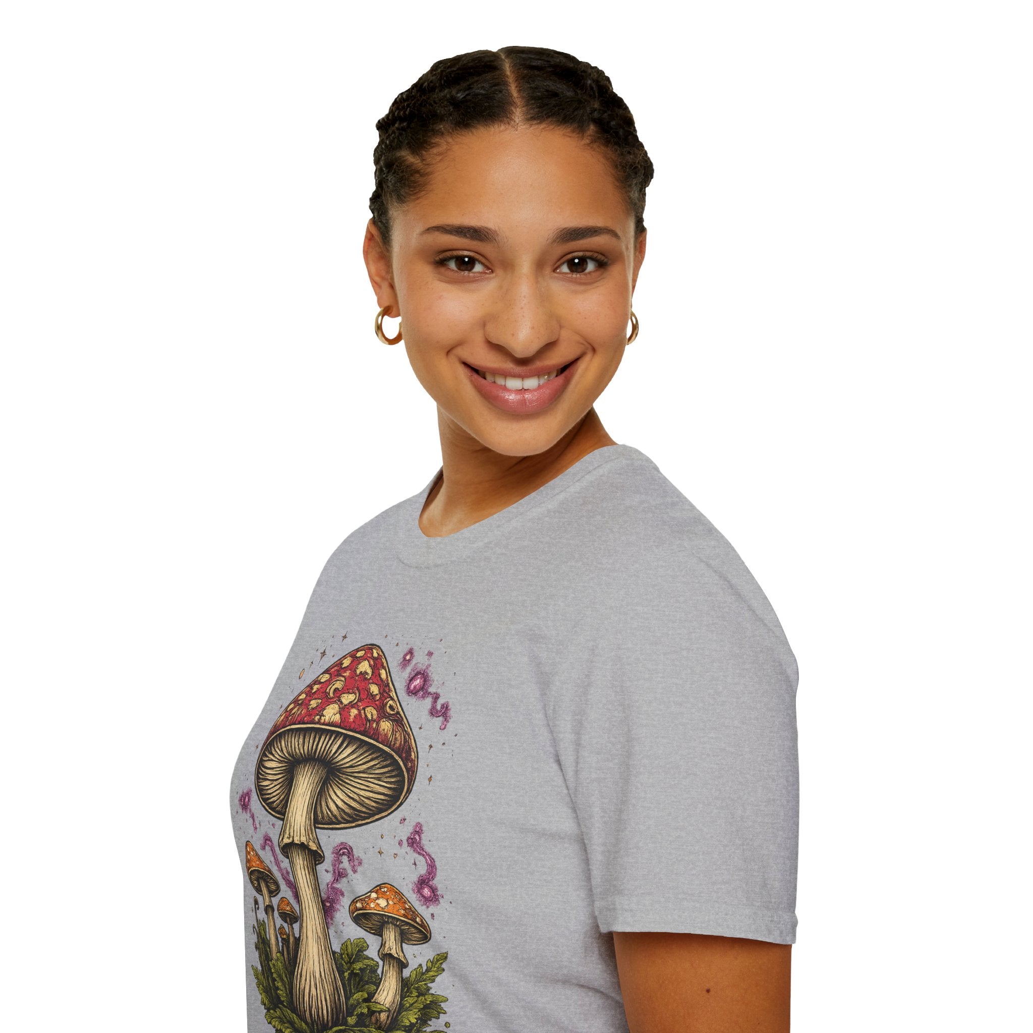 Mushroom Magic T-Shirt — Vintage Red Toadstool Illustration