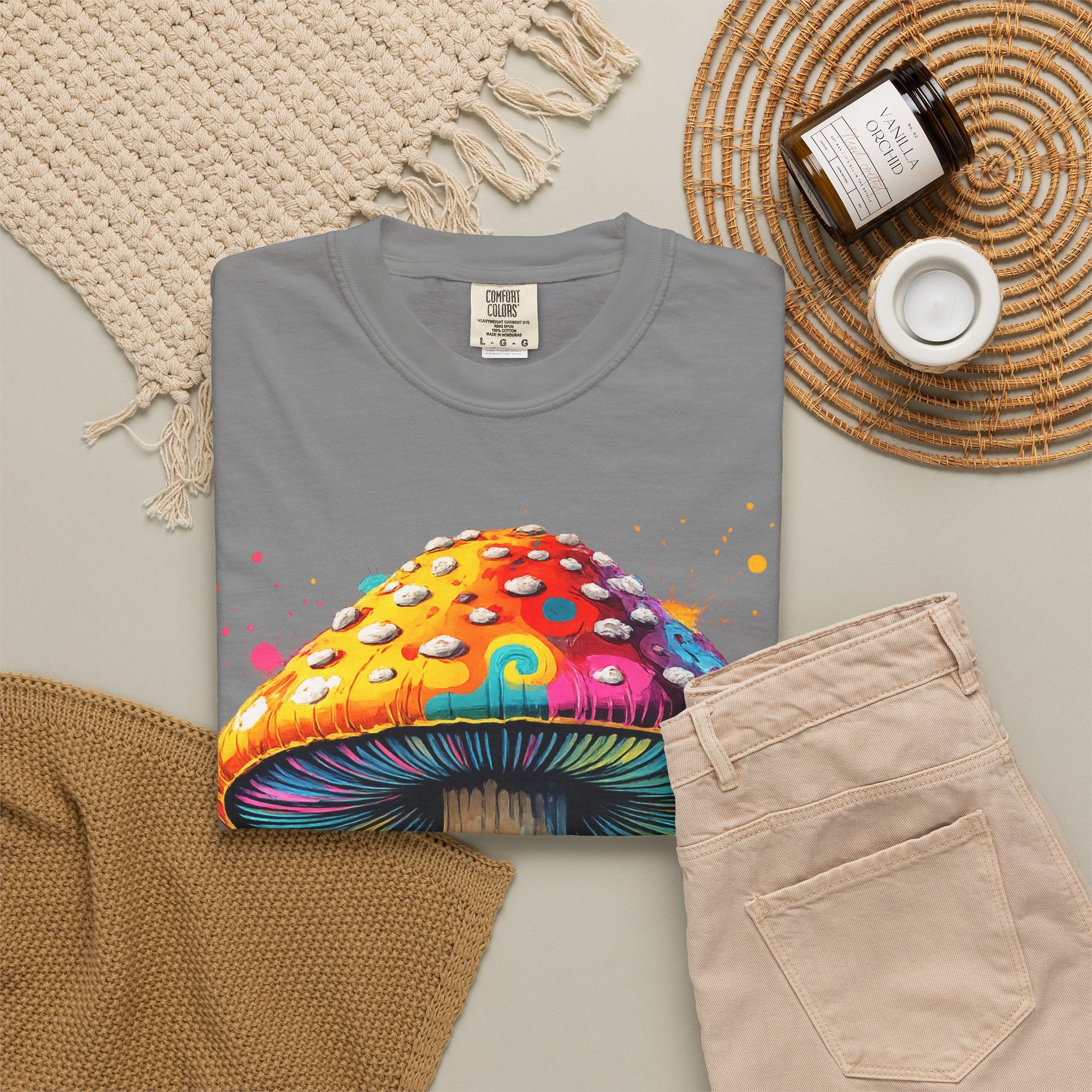 Lake Oswego Mushroom T-Shirt — Vintage Nature & Psychedelic Fungi Design