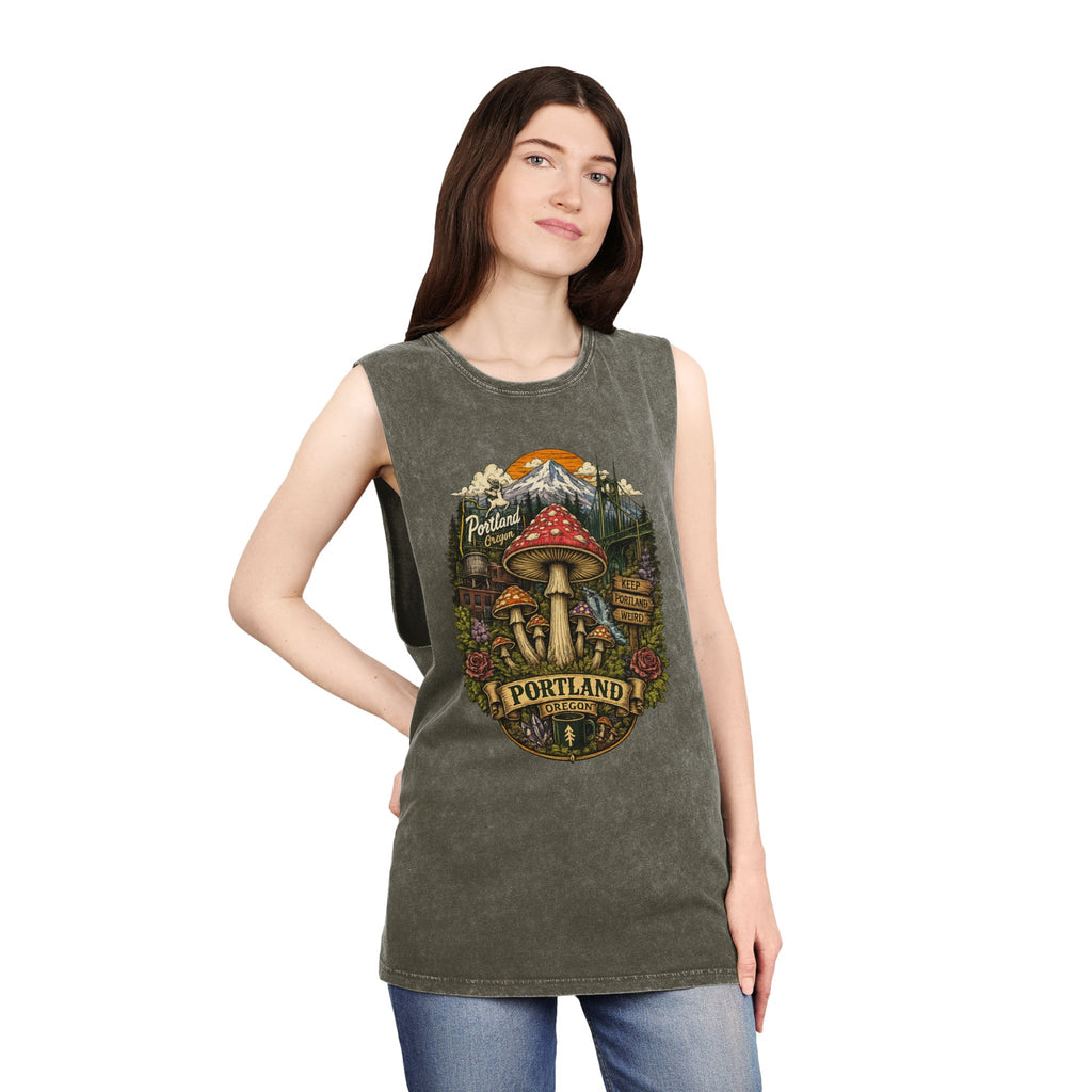 Portland Mushroom Graphic Tank