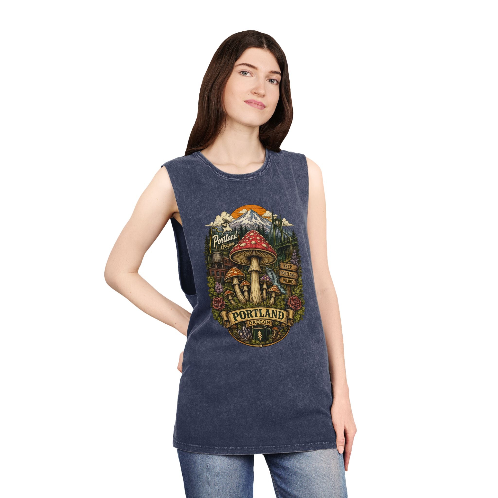 Portland Mushroom Graphic Tank
