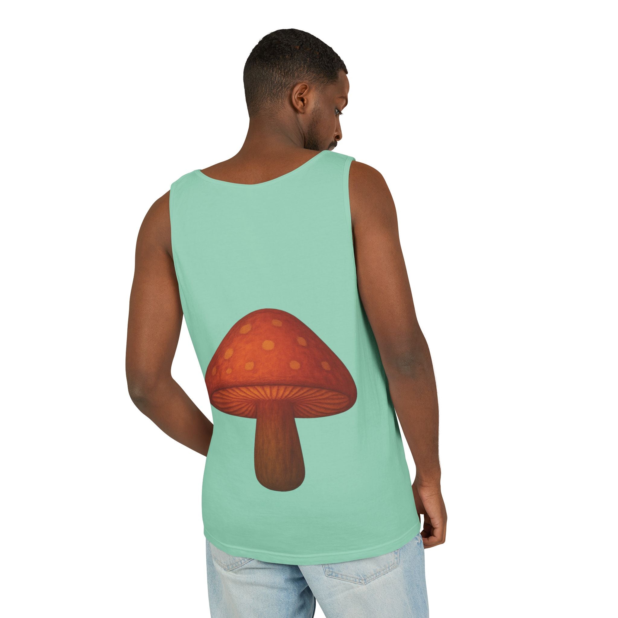 Portland Mushroom Tank Top — Vintage Forest Travel Graphic