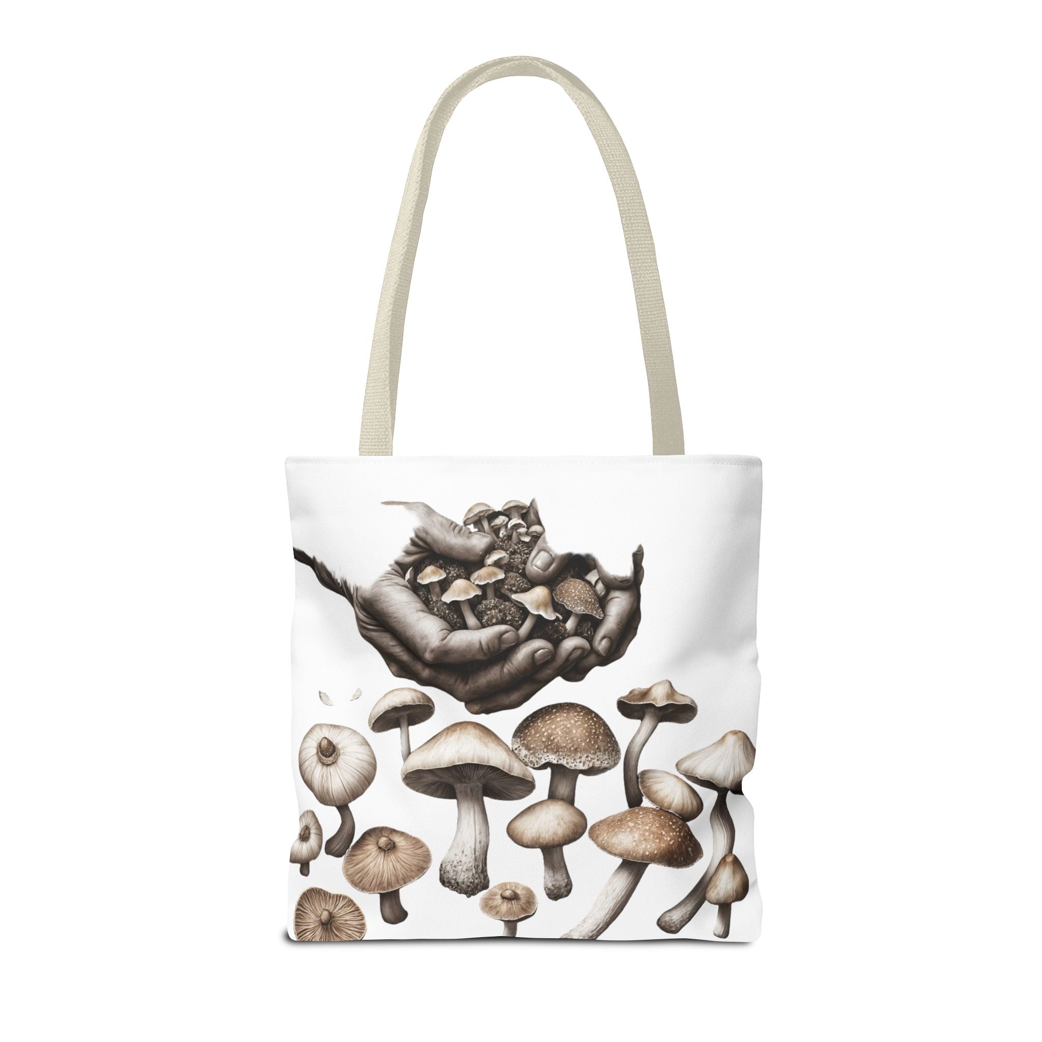 👐 “Harvested by Hand” Mushroom Tote – Carry Nature’s Story 🍄