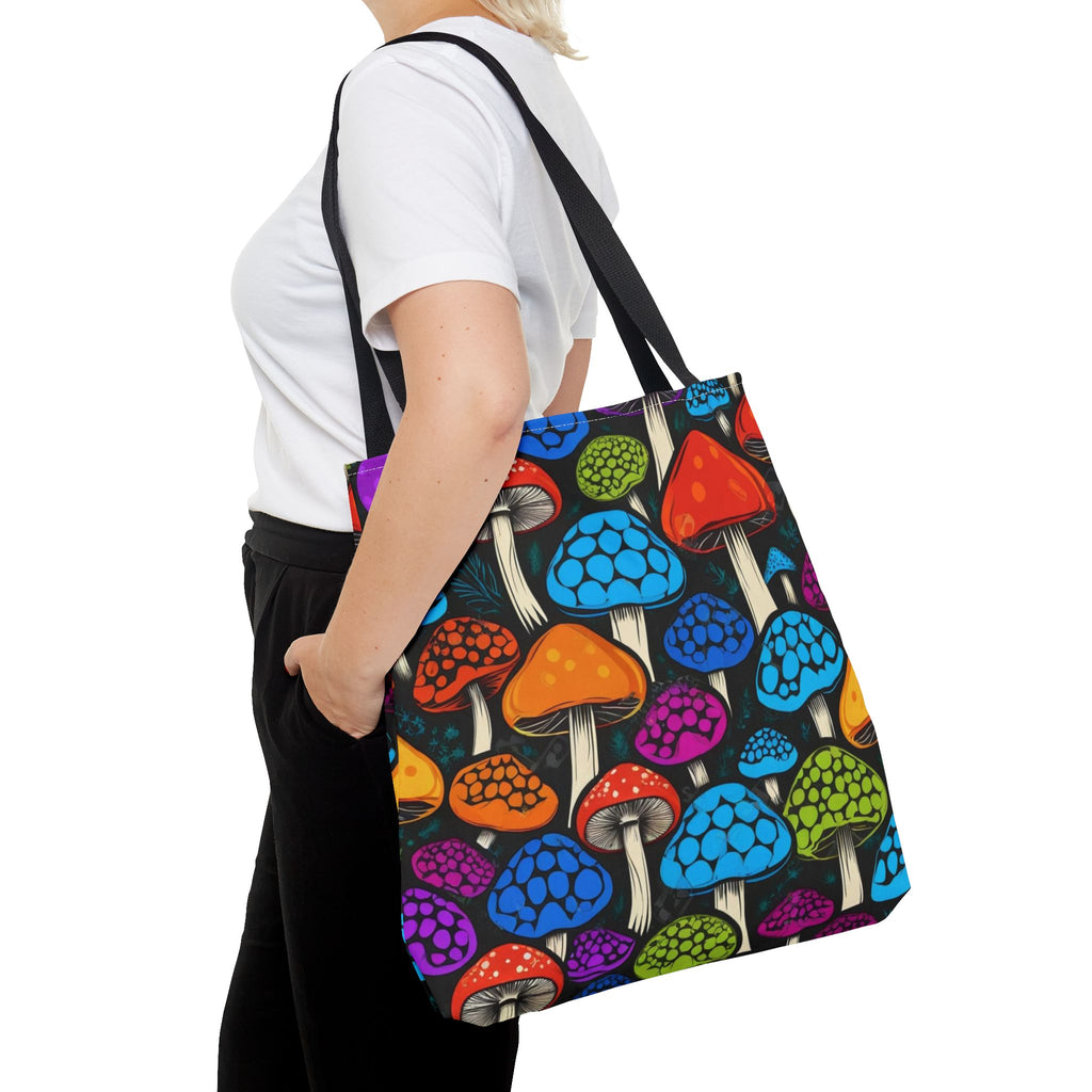 🌈 Color Pop Mushroom Tote – Carry Bold, Live Bright 🍄👜