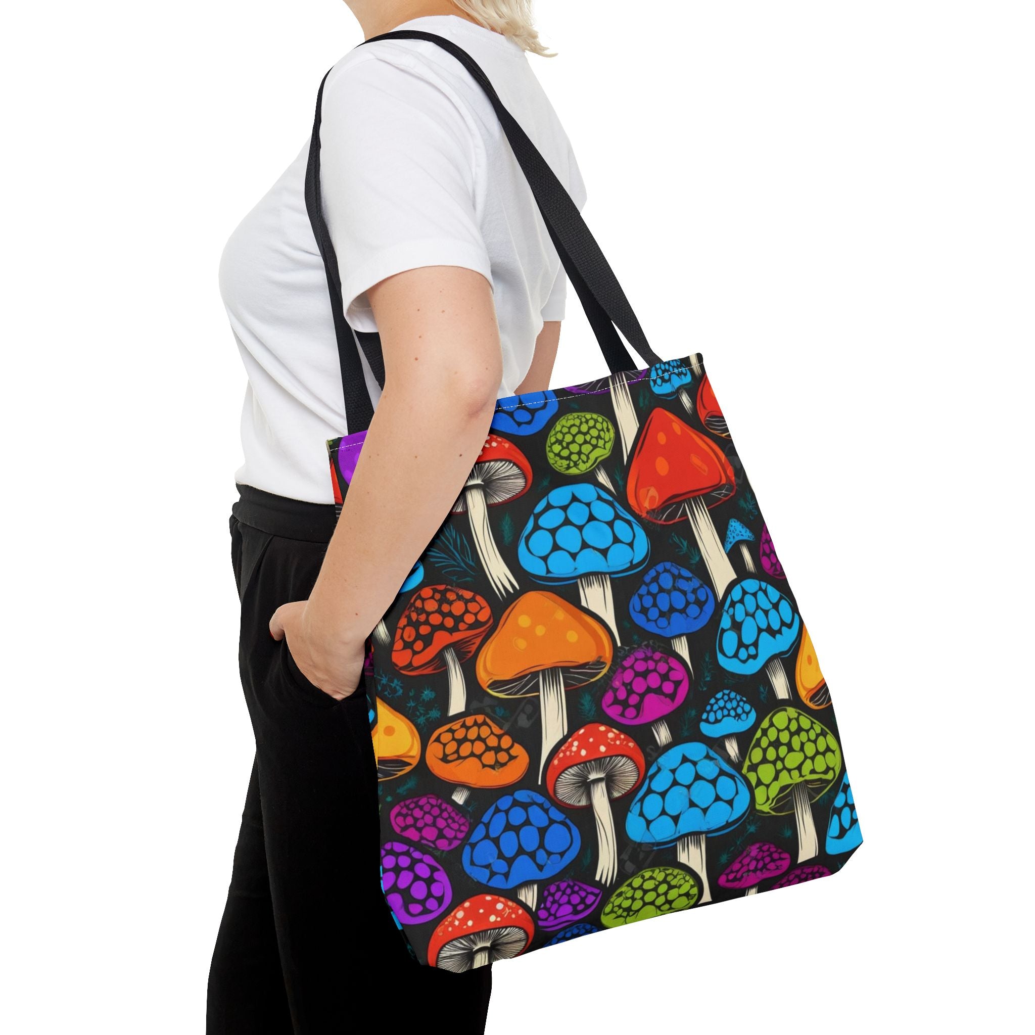🌈 Color Pop Mushroom Tote – Carry Bold, Live Bright 🍄👜