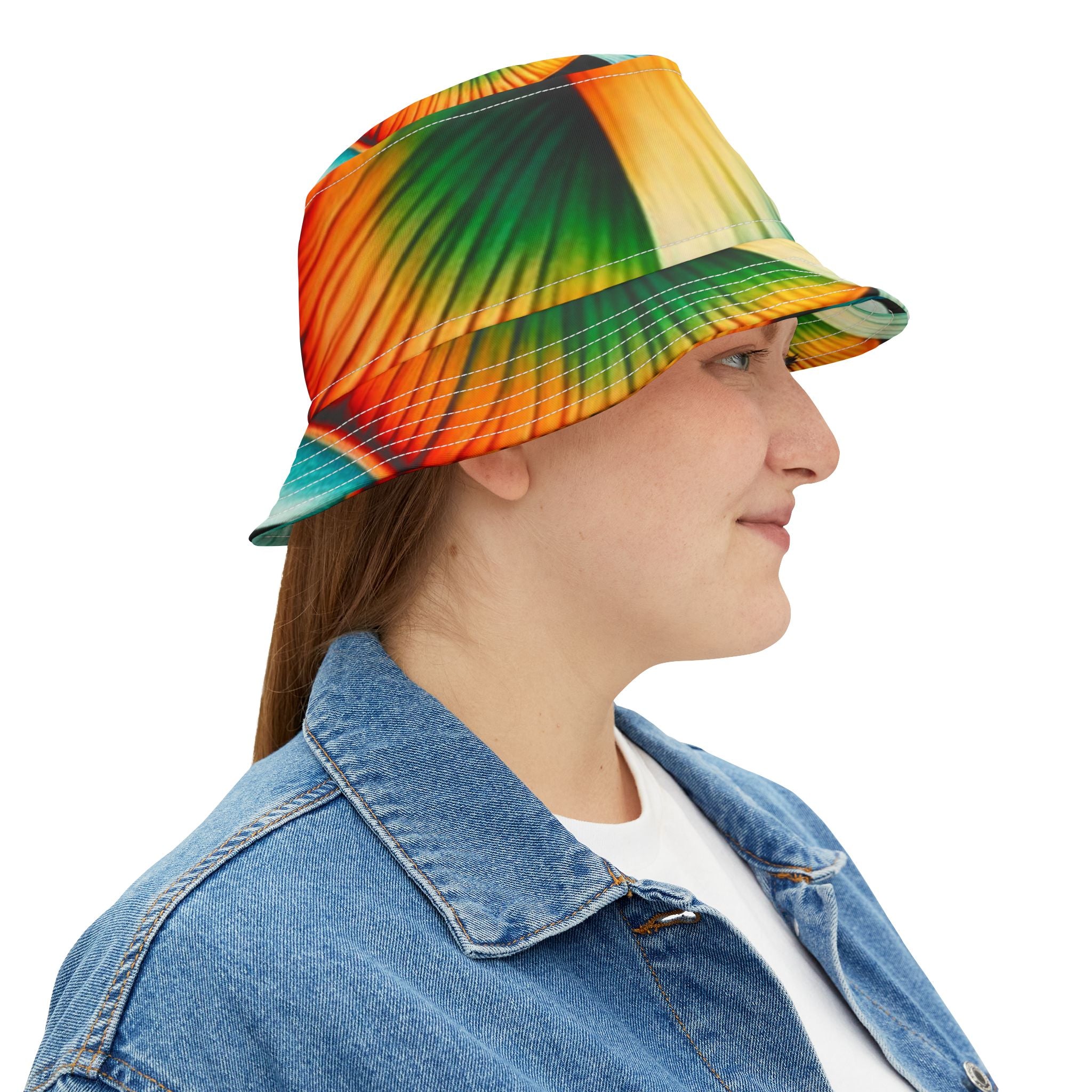 Tie-Dye Color Burst Bucket Hat — Vibrant Festival Sun Hat