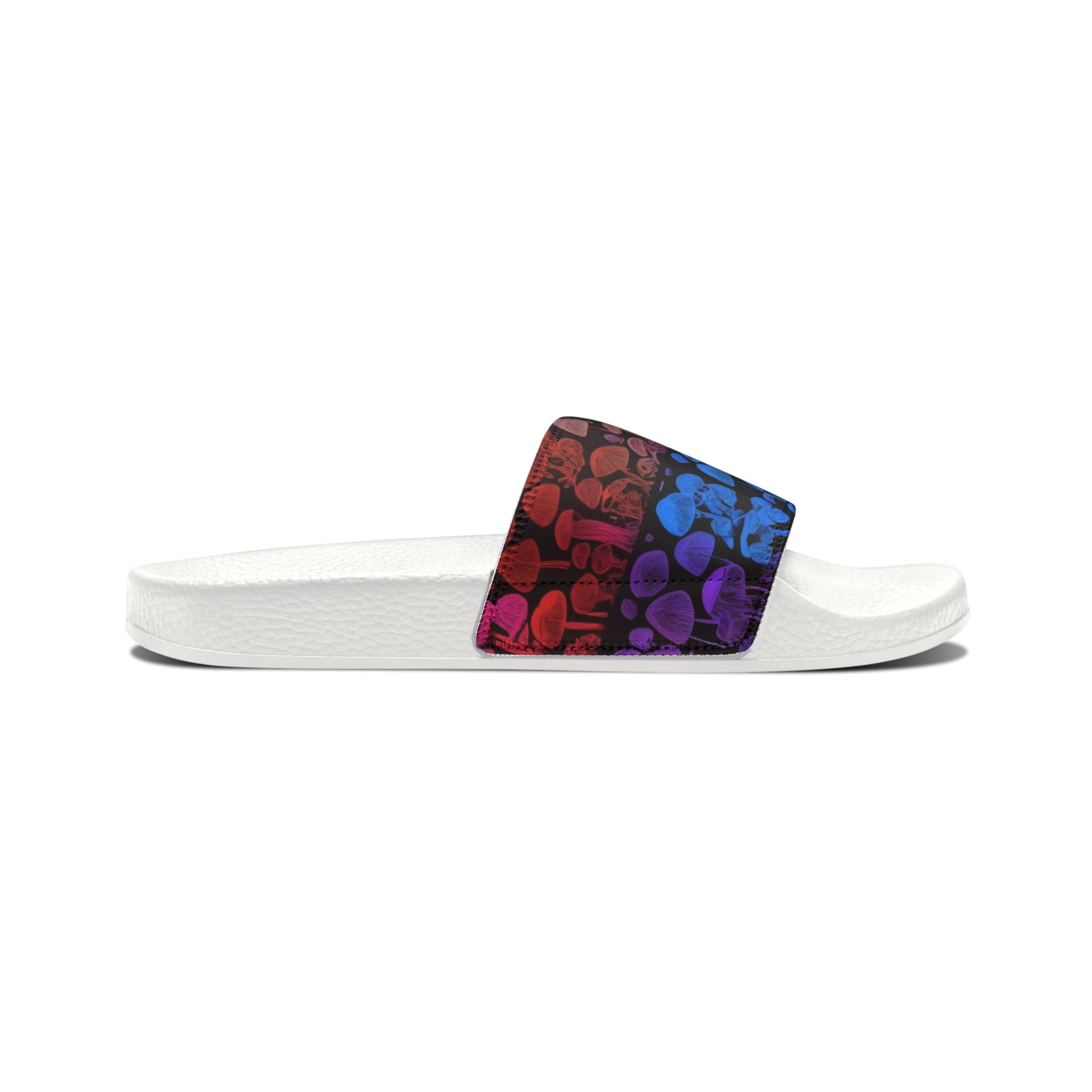 Men's Slide Sandals — Colorful Gradient Skull Pattern Removable-Strap Slides
