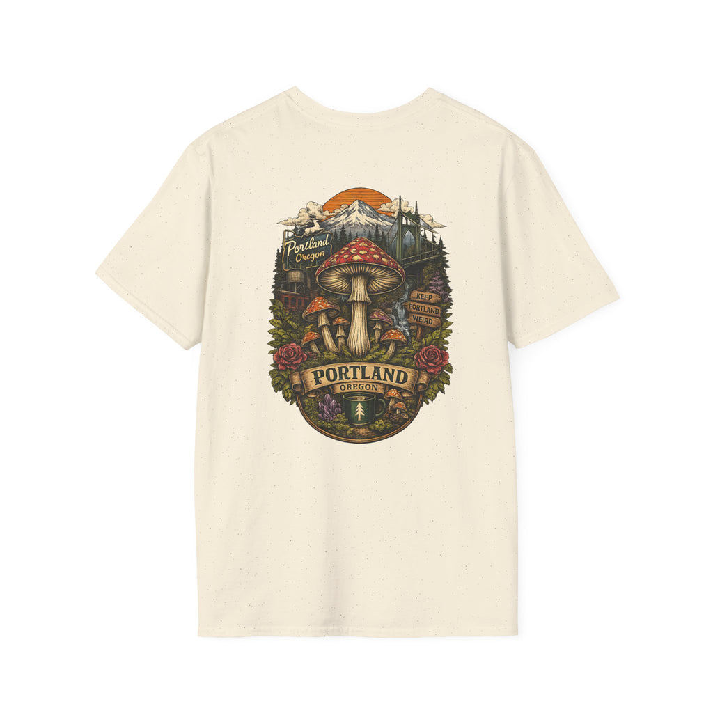 Mushroom Magic T-Shirt — Vintage Red Toadstool Illustration