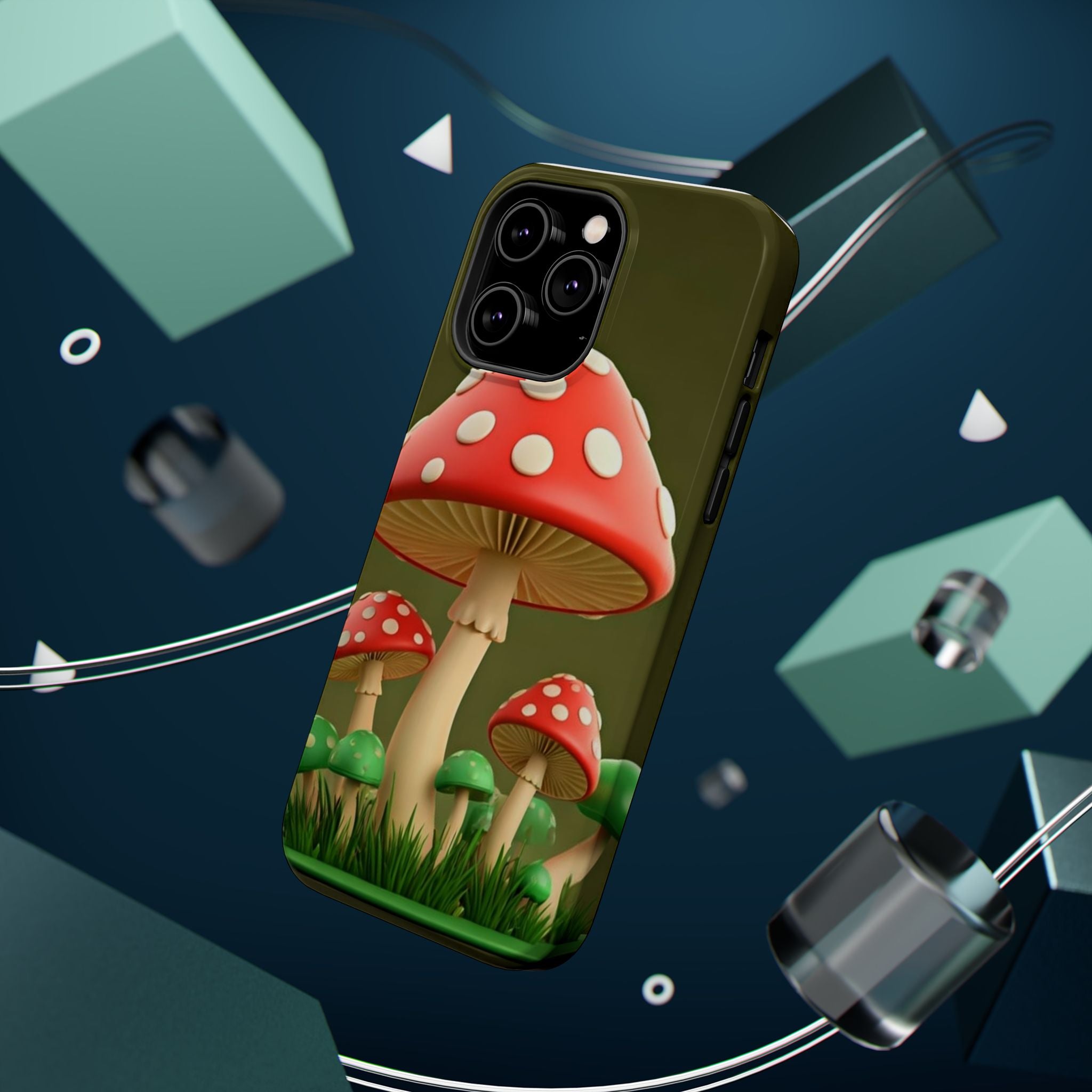 🍄🔥Golden Glow Mushroom Phone Case – Nature Meets Radiance" 🍄✨📱