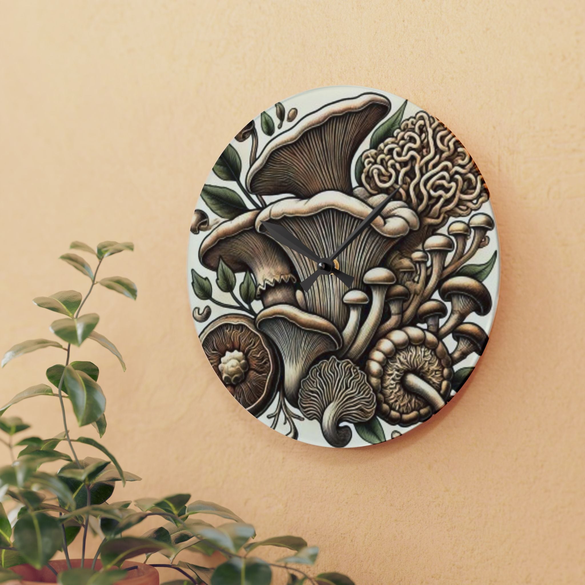 🕒 "Forest Time – Mushroom Harmony Clock" 🍄