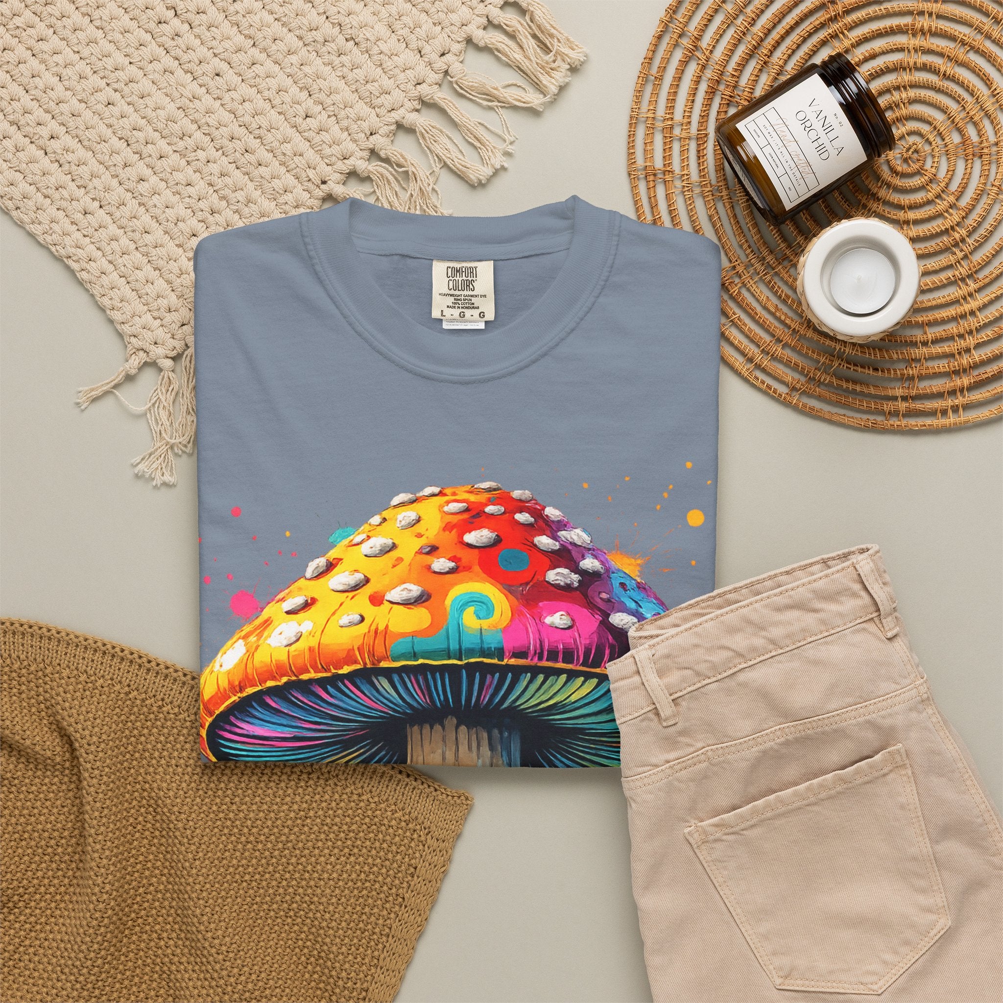 Lake Oswego Mushroom T-Shirt — Vintage Nature & Psychedelic Fungi Design