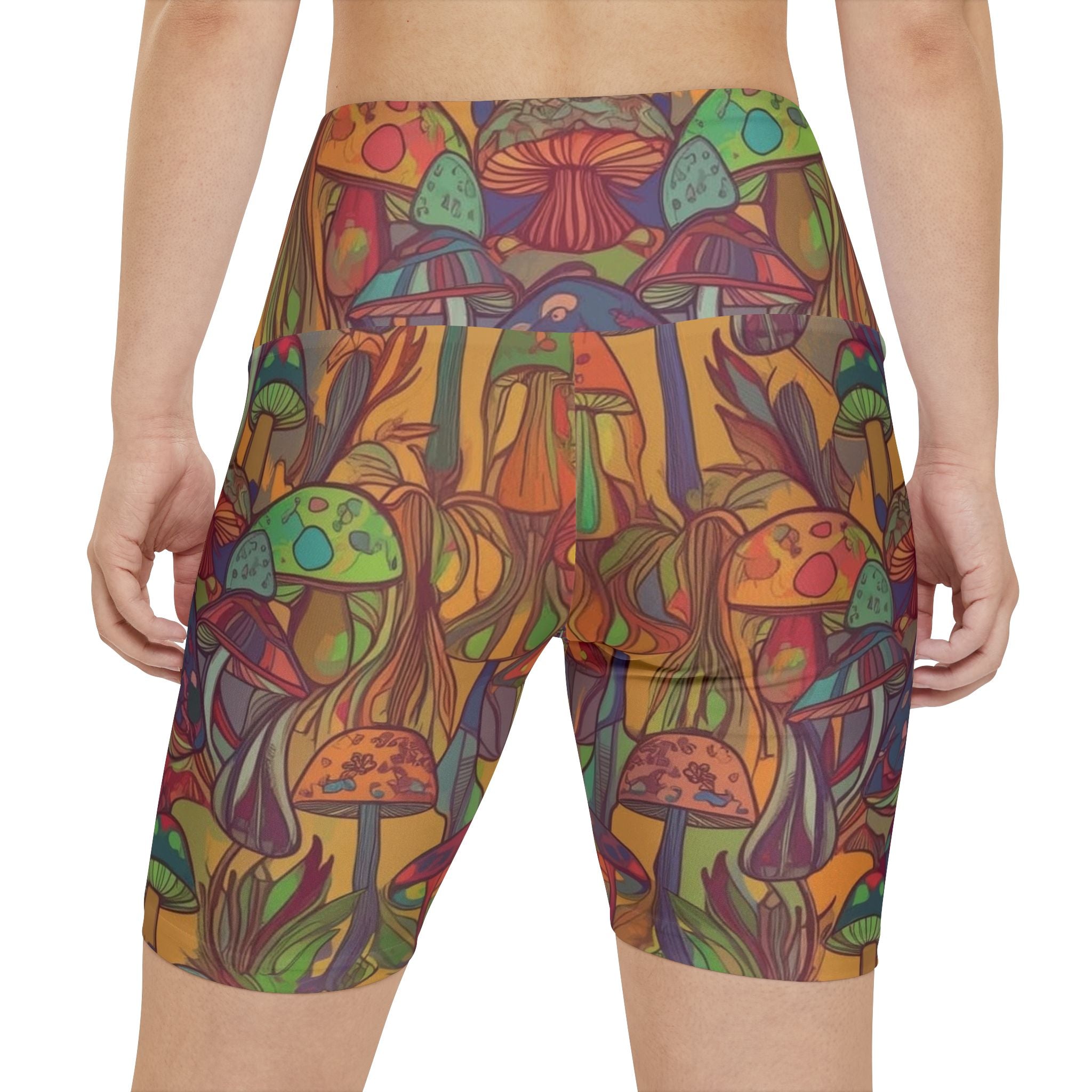 🌄 Forest Dash Shroom Biker Shorts 🍄⚡
