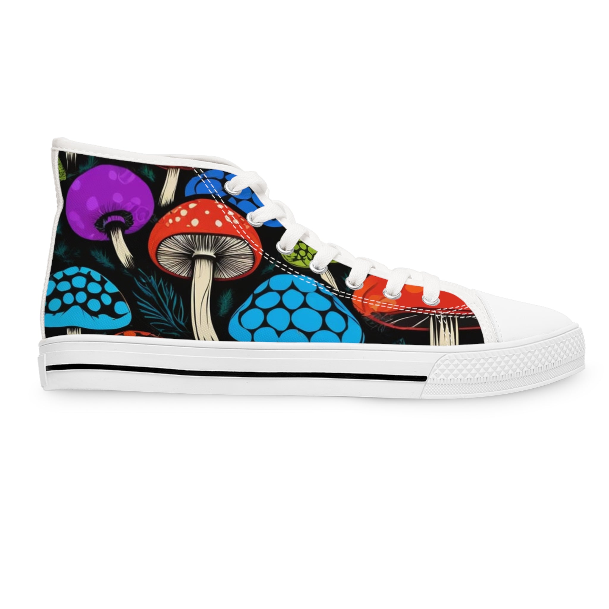 🎨 Psychedelic Forest High-Tops – Walk Into the Wild 🍄