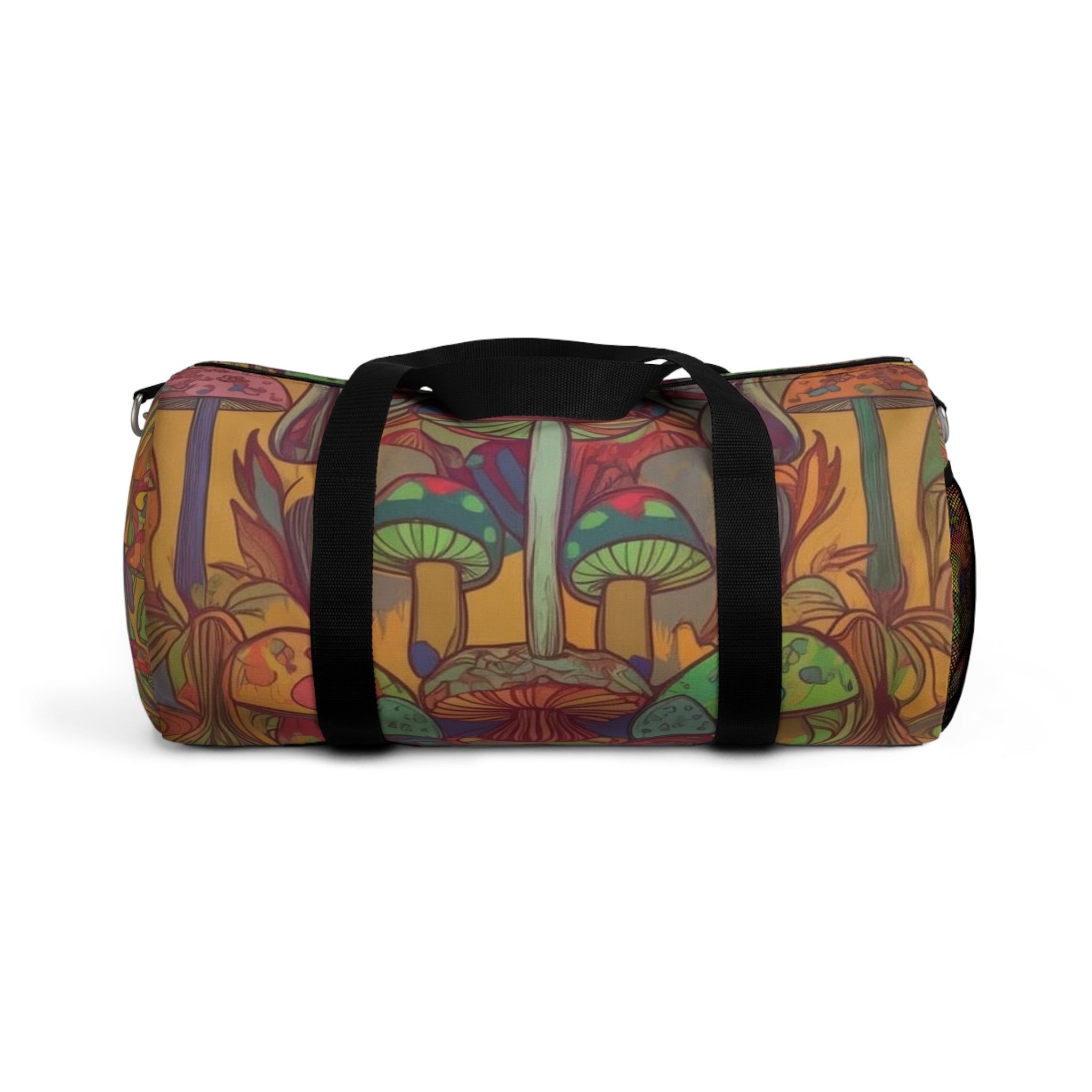 Psychedelic Mushroom Duffel Bag — Colorful Boho Travel Gym Bag