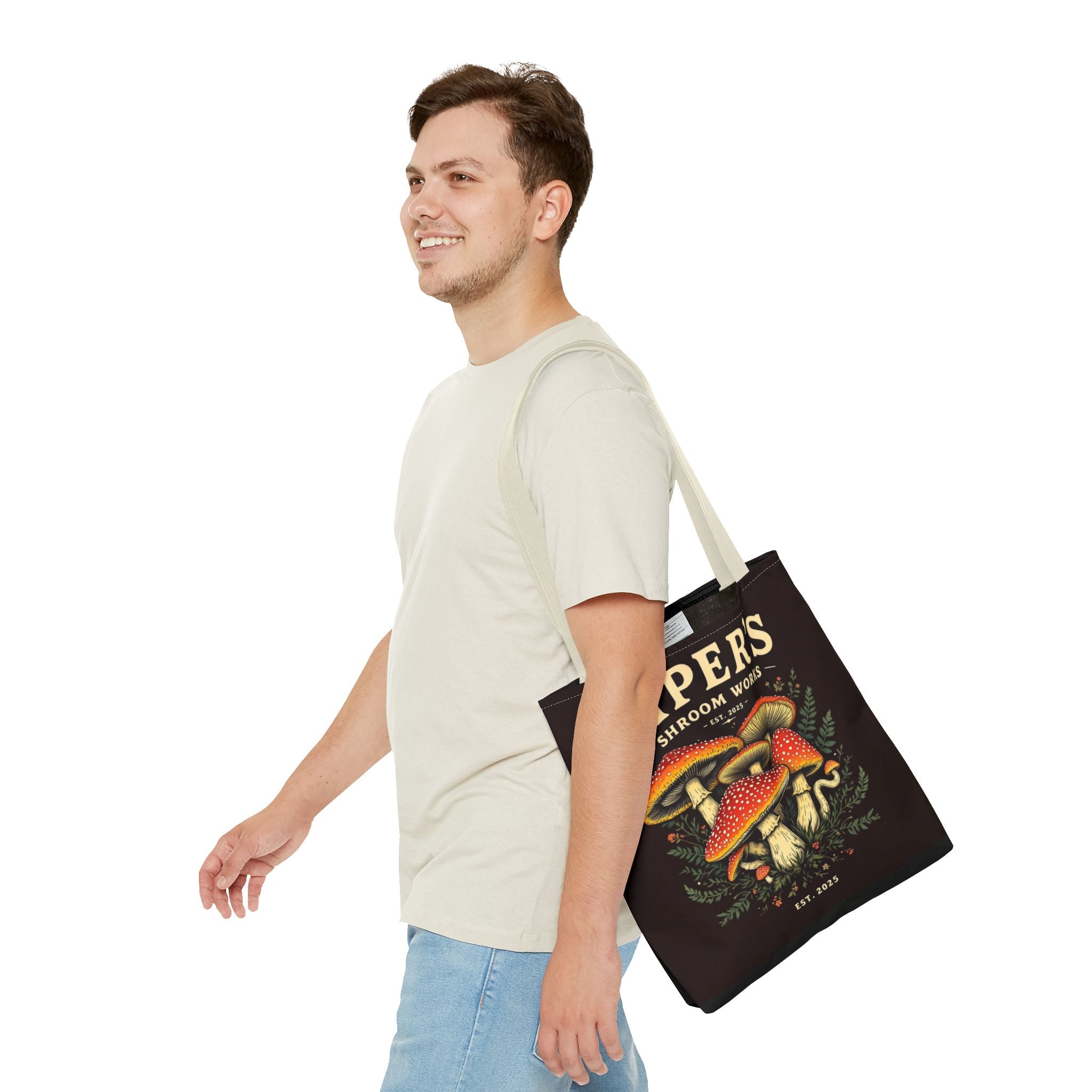 🍄 Piper’s Shroom Works Tote – Where Style Meets the Wild 🌿