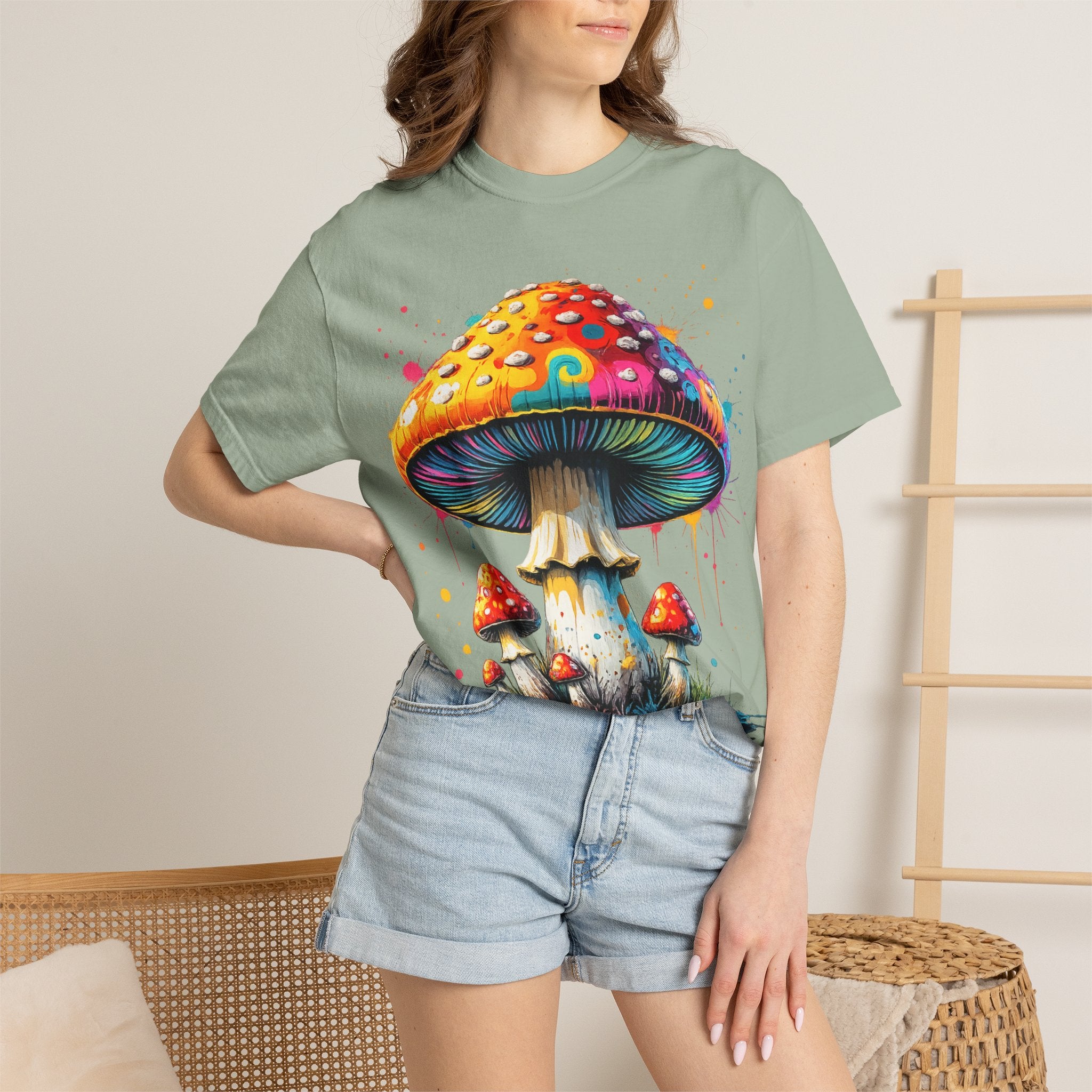 Lake Oswego Mushroom T-Shirt — Vintage Nature & Psychedelic Fungi Design
