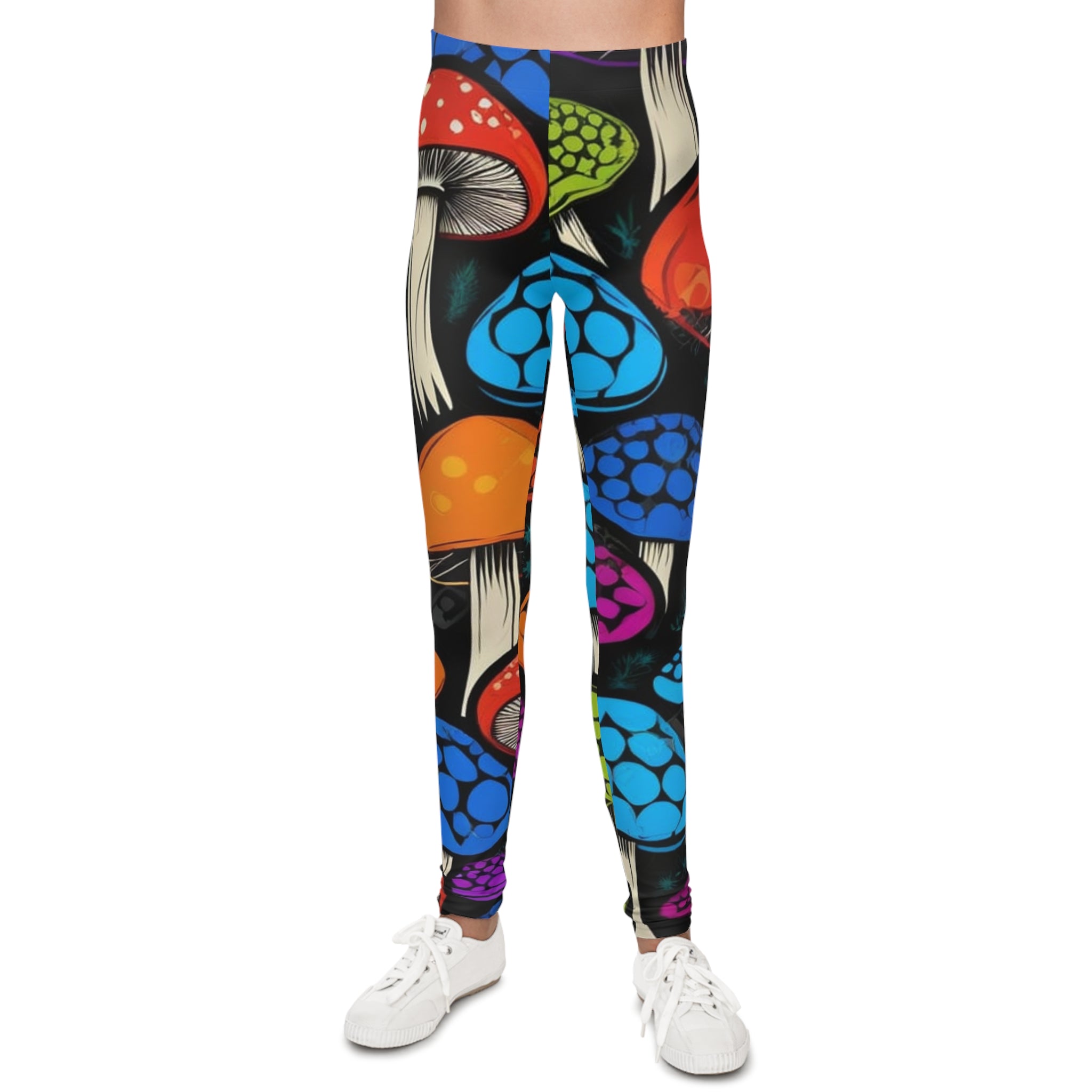 🍄 Bold Bloom Mushroom Leggings – Stand Out in Every Step!