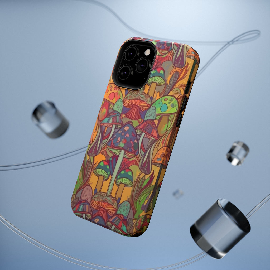Mushroom Grove Impact-Resistant Case, Unique Phone Cover for Nature Lovers, Mushroom Art Gifts, Phone Accessories for Festivals, [...]